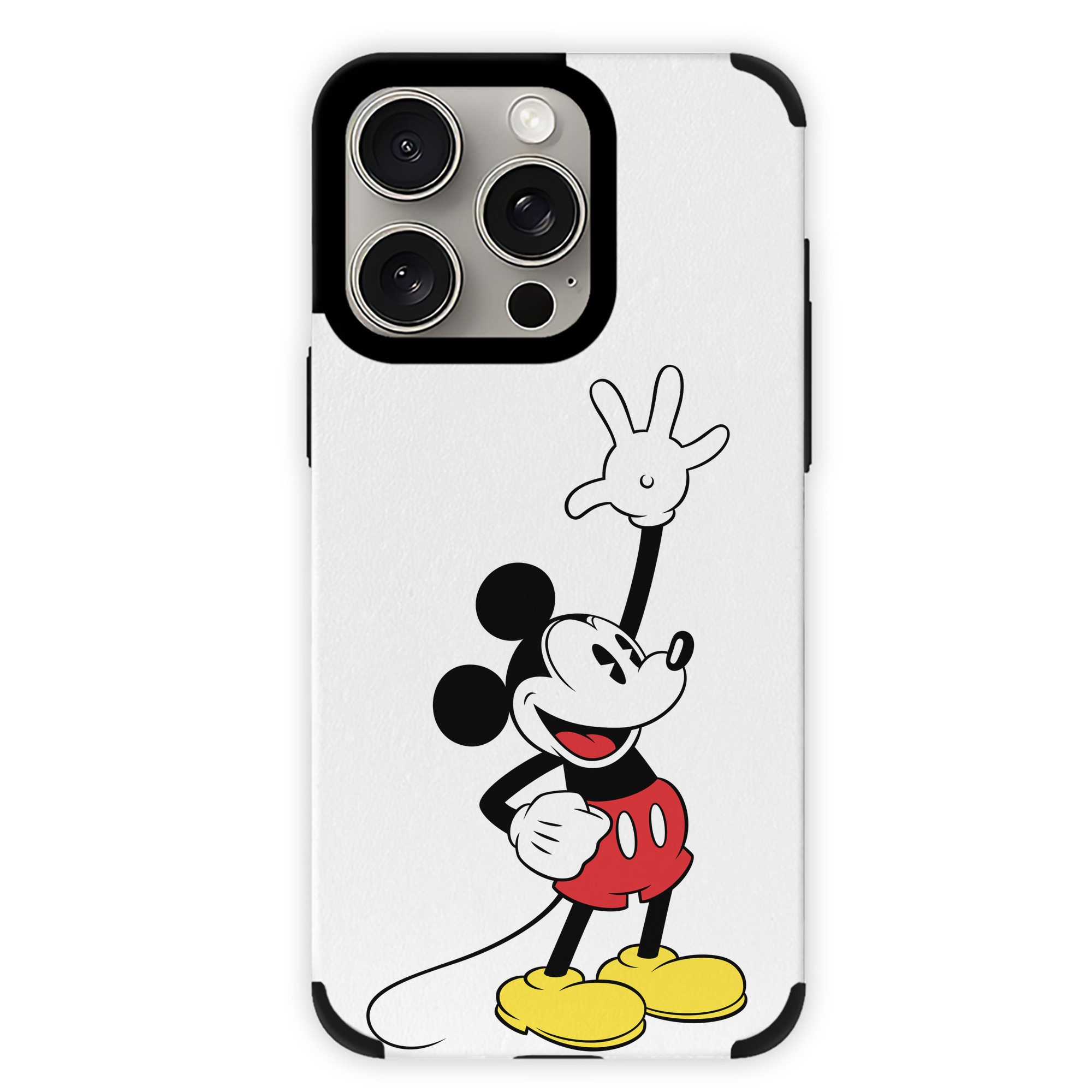 （画像用） ミッキーマウス Mickey Mouse 【iPhone15ProMax対応】 PUレザー スマホケース 耐衝撃＆黄変防止