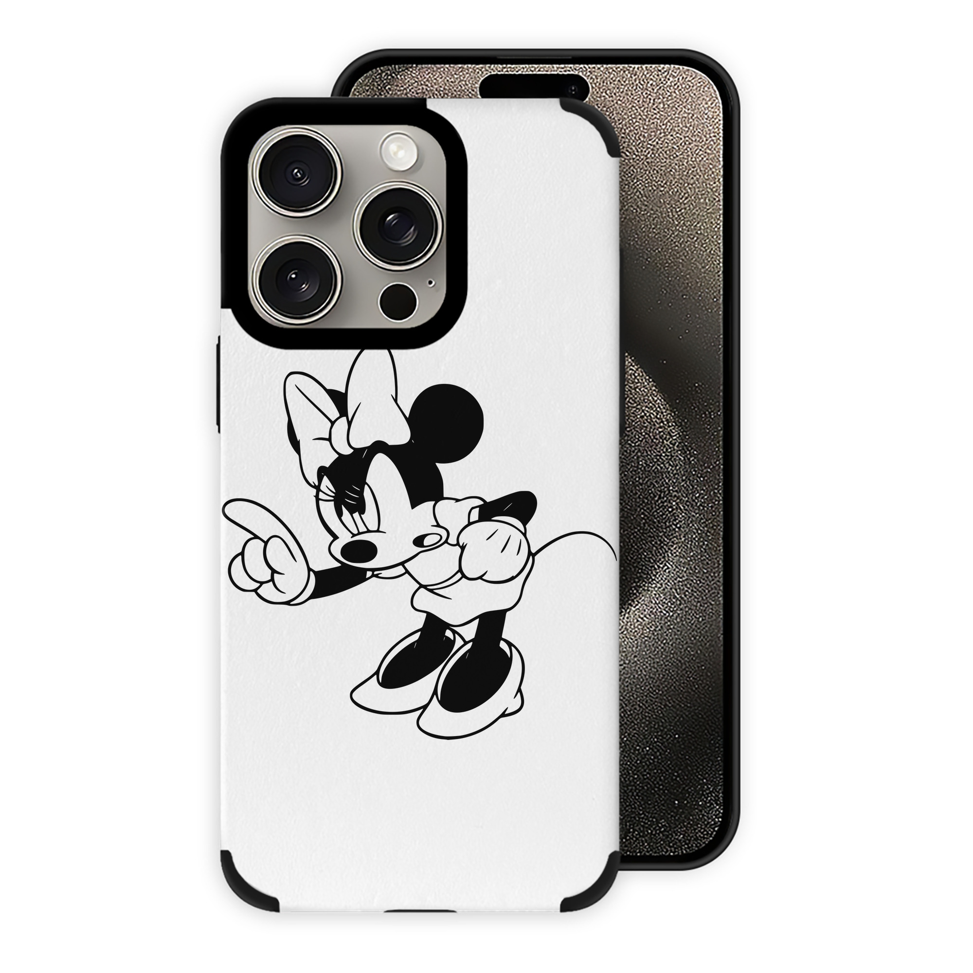 （画像用） ミッキーマウス Mickey Mouse 【iPhone15ProMax対応】 PUレザー スマホケース 耐衝撃＆黄変防止