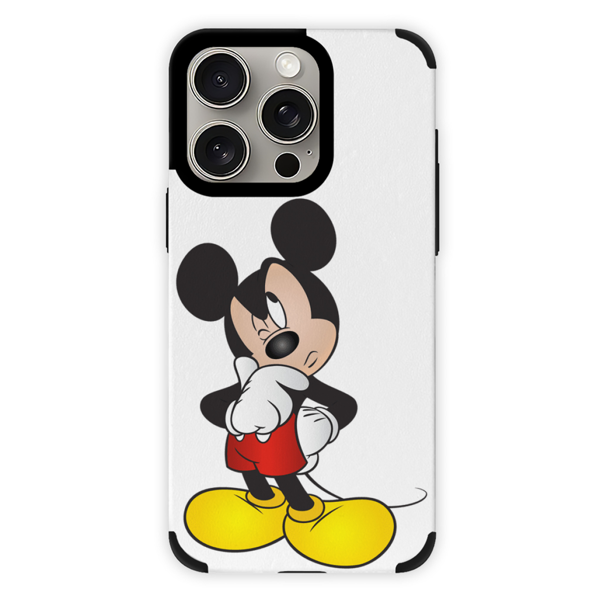 （画像用） ミッキーマウス Mickey Mouse 【iPhone15ProMax対応】 PUレザー スマホケース 耐衝撃＆黄変防止
