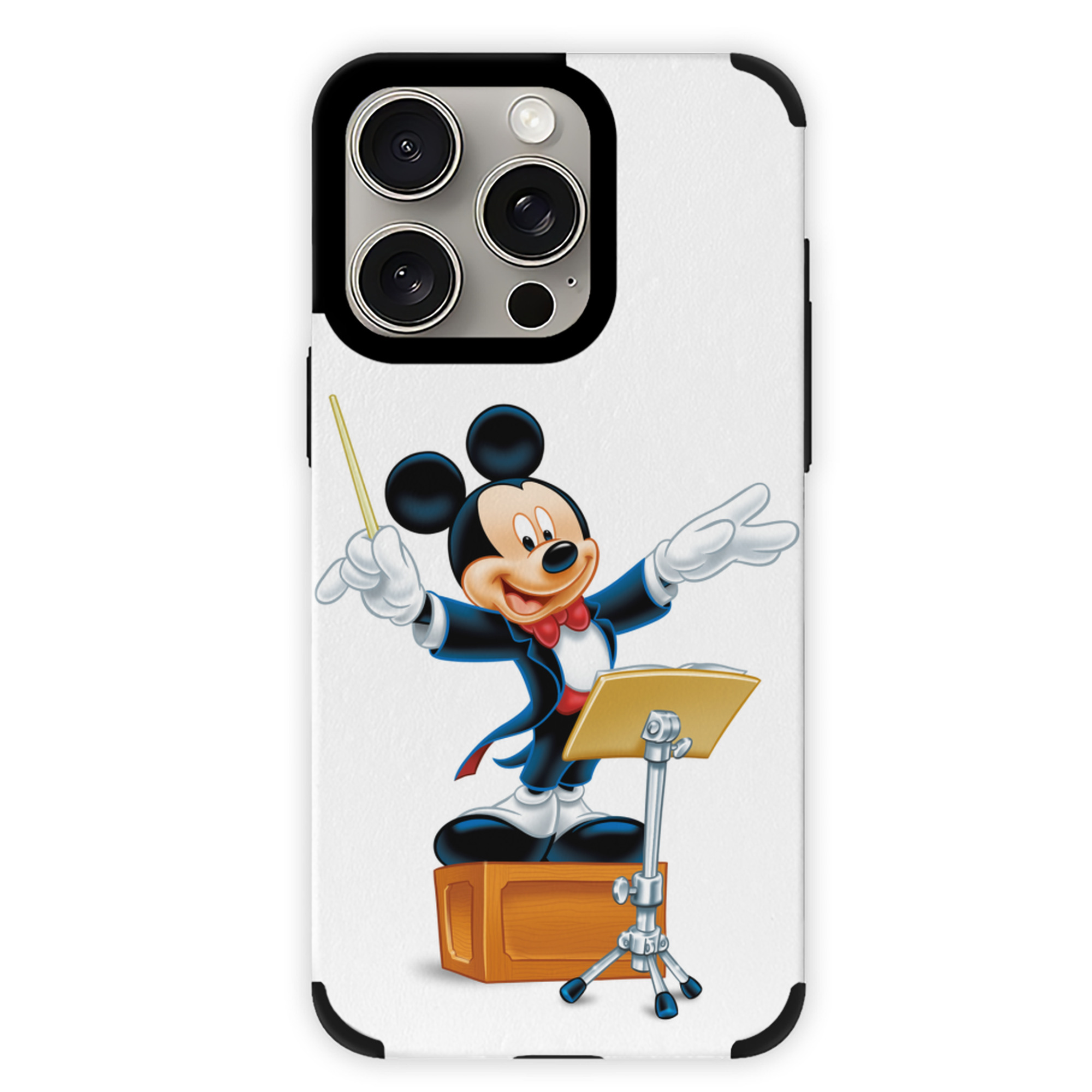 （画像用） ミッキーマウス Mickey Mouse 【iPhone15ProMax対応】 PUレザー スマホケース 耐衝撃＆黄変防止