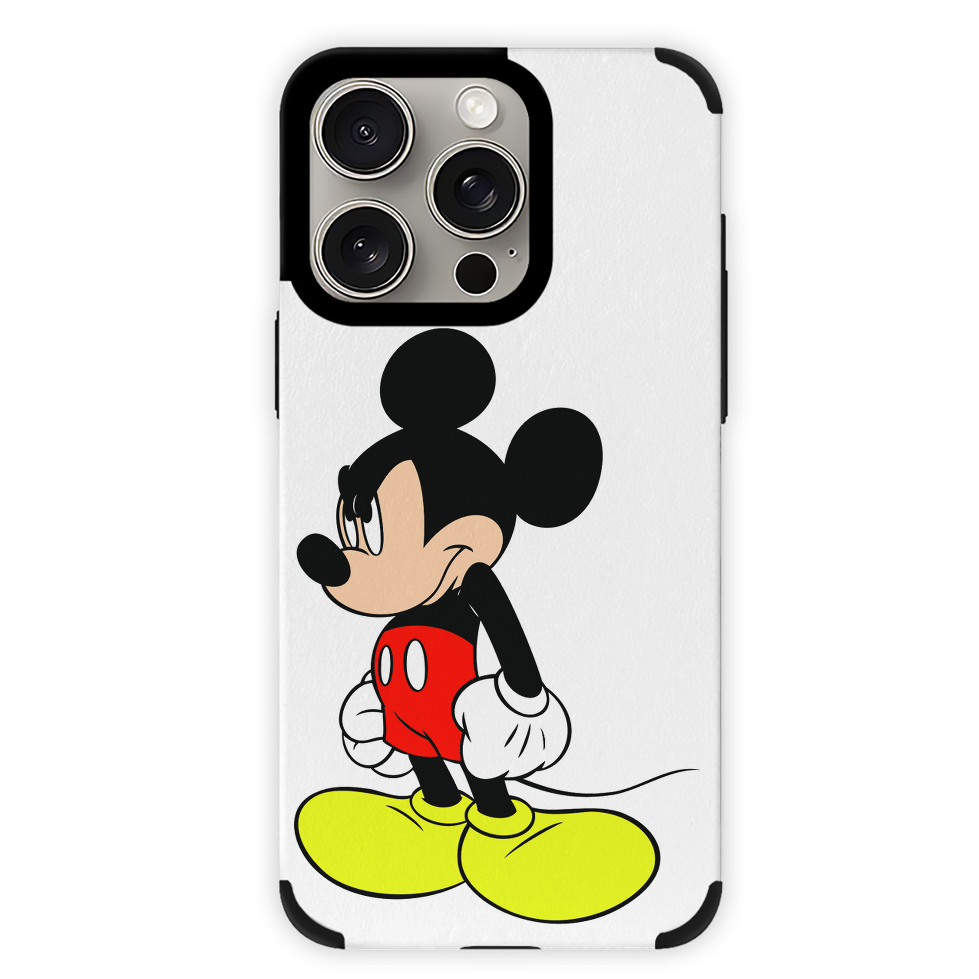（画像用） ミッキーマウス Mickey Mouse 【iPhone15ProMax対応】 PUレザー スマホケース 耐衝撃＆黄変防止