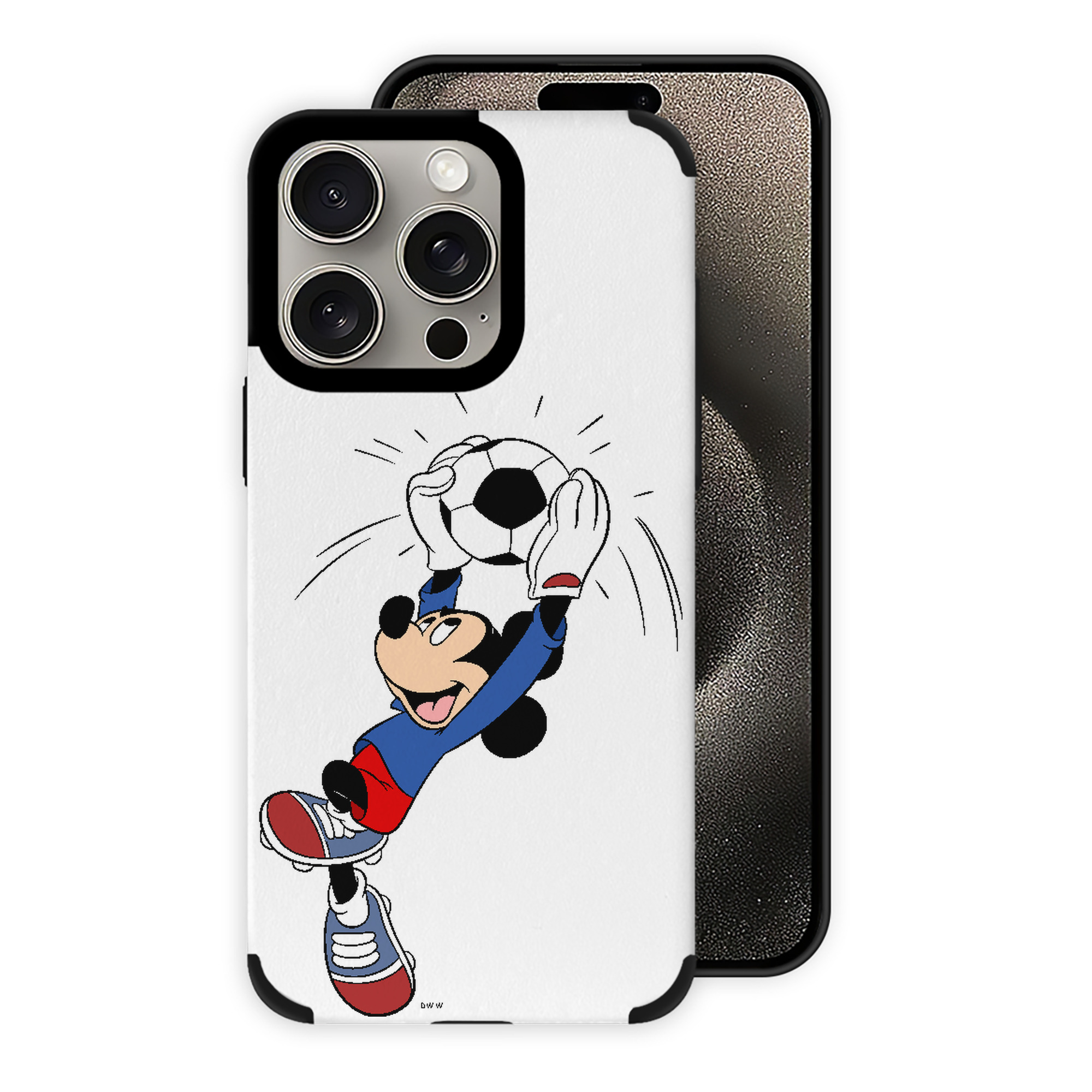 （画像用） ミッキーマウス Mickey Mouse 【iPhone15ProMax対応】 PUレザー スマホケース 耐衝撃＆黄変防止