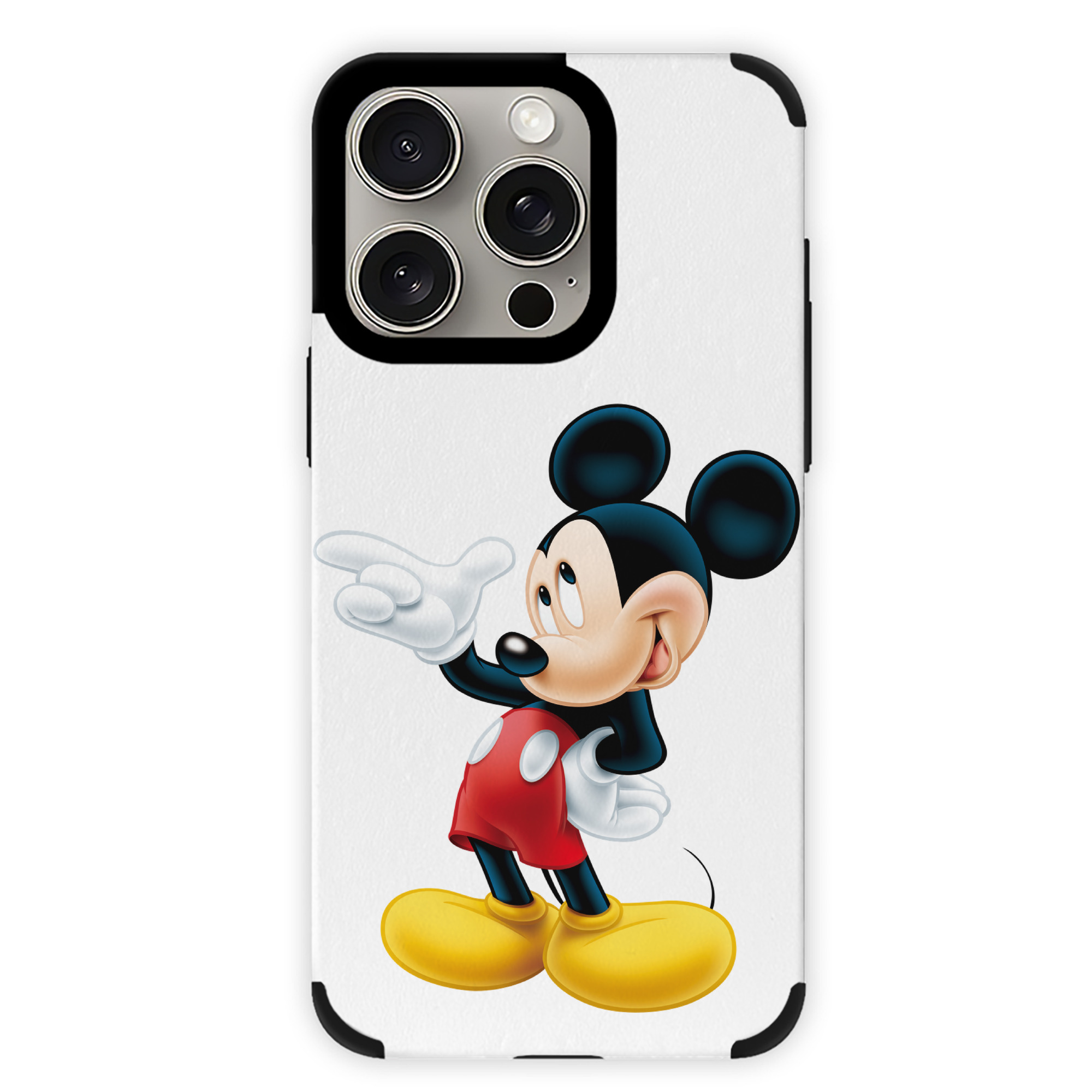 （画像用） ミッキーマウス Mickey Mouse 【iPhone15ProMax対応】 PUレザー スマホケース 耐衝撃＆黄変防止
