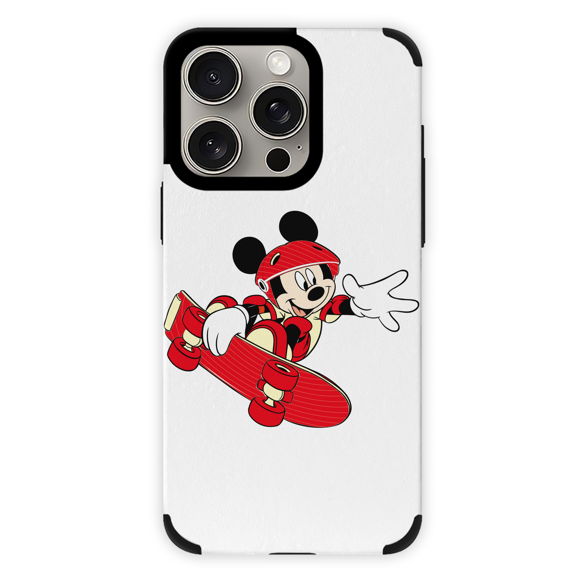 （画像用） ミッキーマウス Mickey Mouse 【iPhone15ProMax対応】 PUレザー スマホケース 耐衝撃＆黄変防止