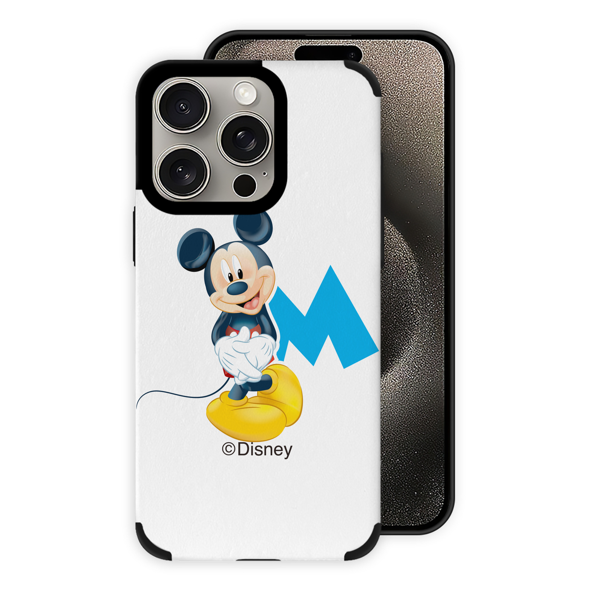 （画像用） ミッキーマウス Mickey Mouse 【iPhone15ProMax対応】 PUレザー スマホケース 耐衝撃＆黄変防止