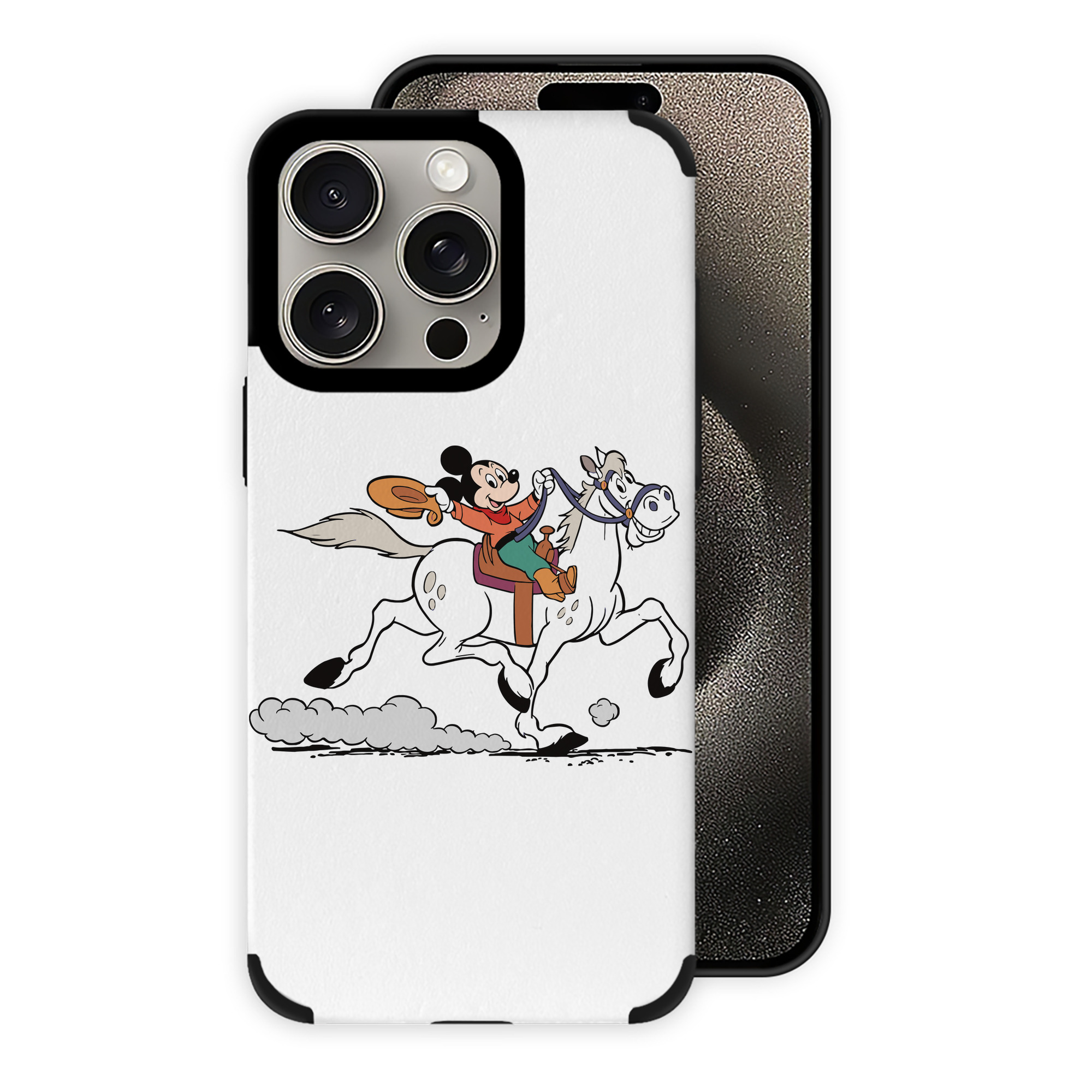 （画像用） ミッキーマウス Mickey Mouse 【iPhone15ProMax対応】 PUレザー スマホケース 耐衝撃＆黄変防止