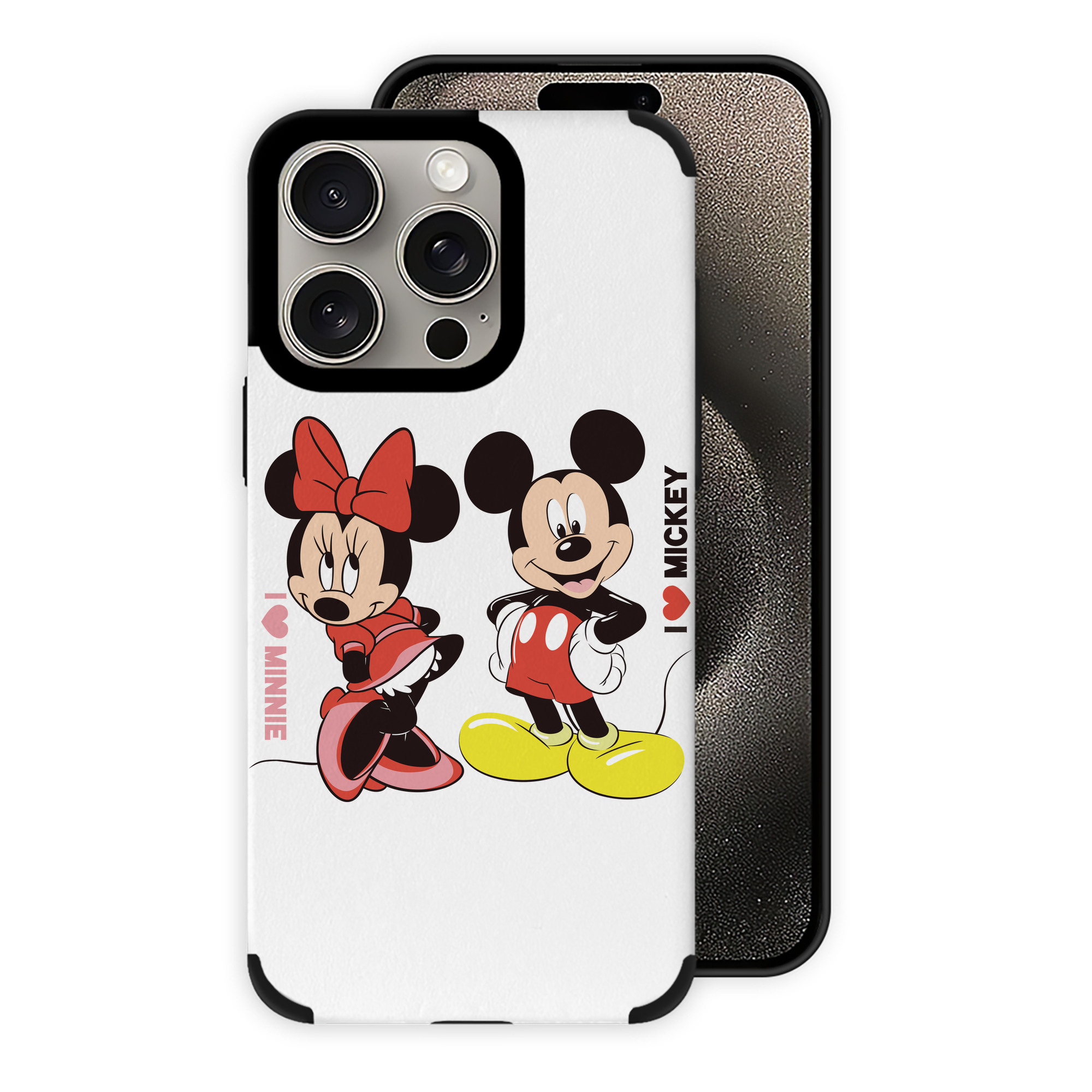 （画像用） ミッキーマウス Mickey Mouse 【iPhone15ProMax対応】 PUレザー スマホケース 耐衝撃＆黄変防止