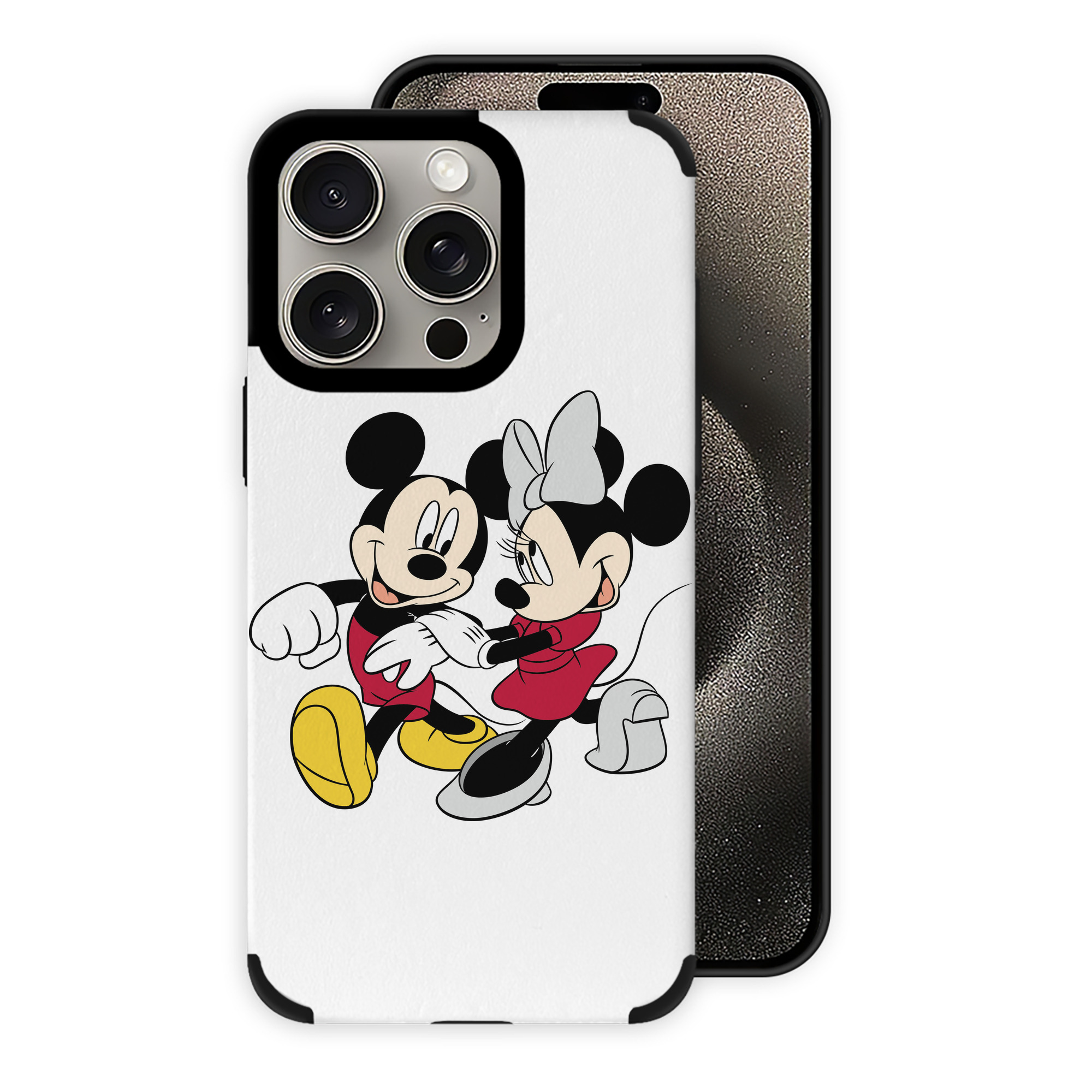（画像用） ミッキーマウス Mickey Mouse 【iPhone15ProMax対応】 PUレザー スマホケース 耐衝撃＆黄変防止