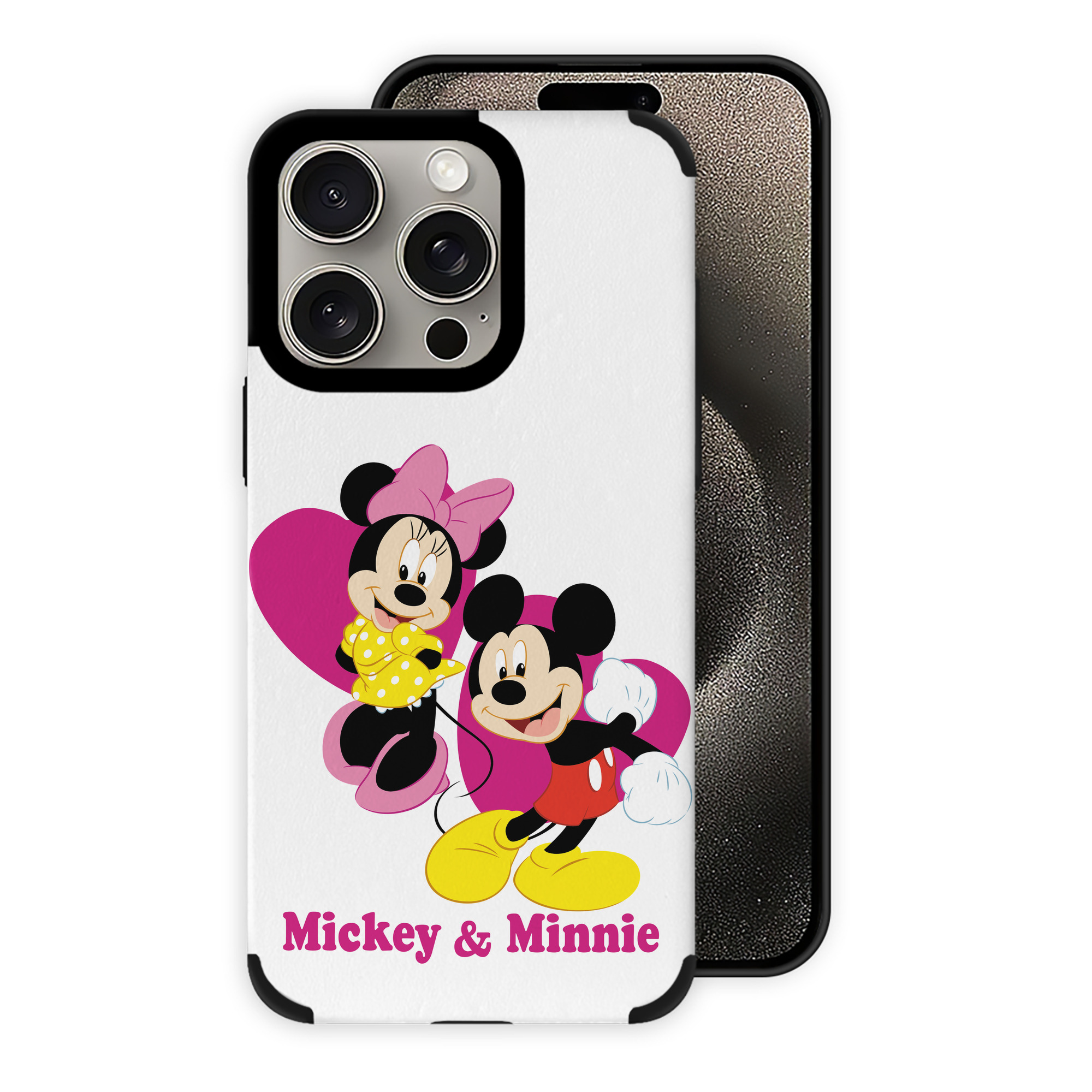 （画像用） ミッキーマウス Mickey Mouse 【iPhone15ProMax対応】 PUレザー スマホケース 耐衝撃＆黄変防止