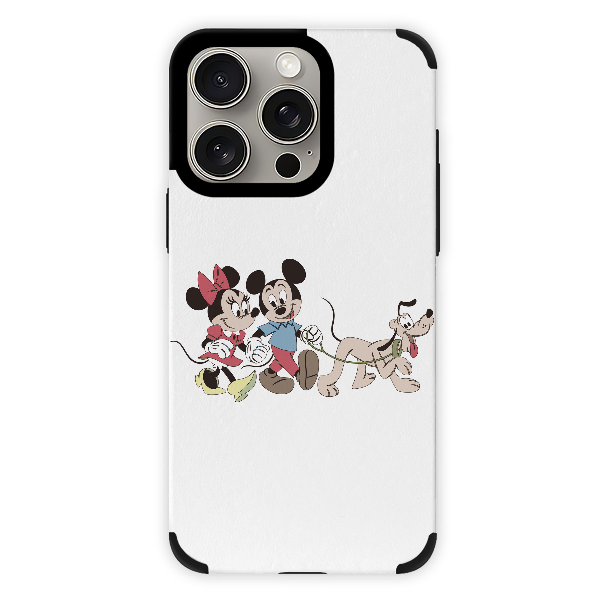 （画像用） ミッキーマウス Mickey Mouse 【iPhone15ProMax対応】 PUレザー スマホケース 耐衝撃＆黄変防止