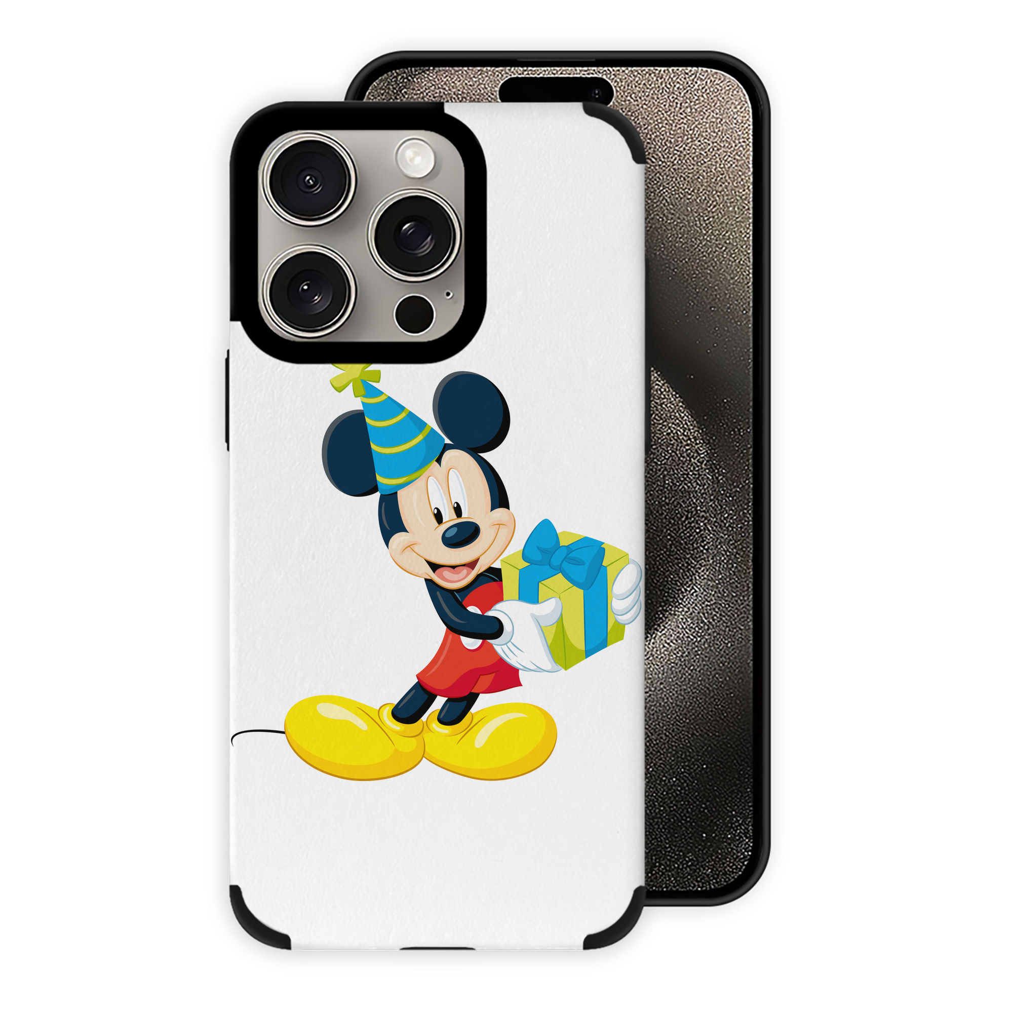 （画像用） ミッキーマウス Mickey Mouse 【iPhone15ProMax対応】 PUレザー スマホケース 耐衝撃＆黄変防止
