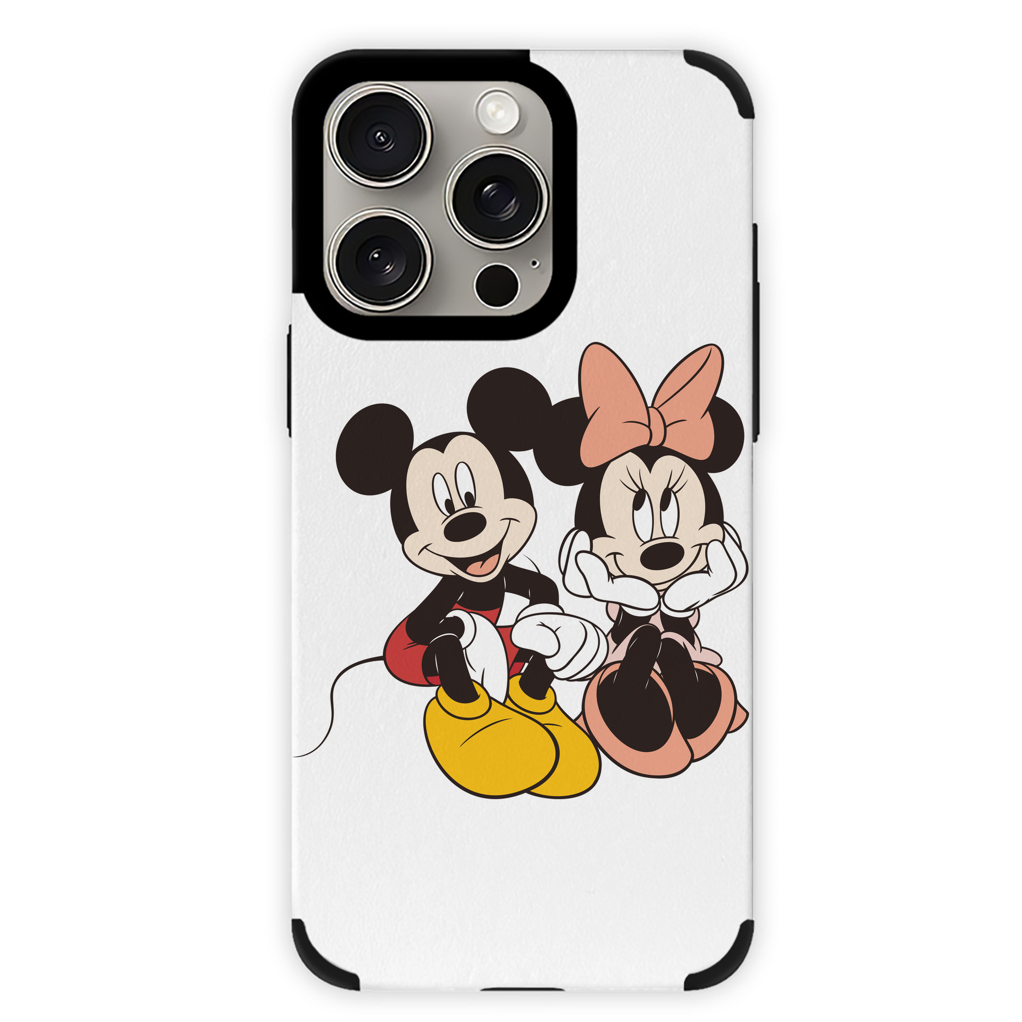 （画像用） ミッキーマウス Mickey Mouse 【iPhone15ProMax対応】 PUレザー スマホケース 耐衝撃＆黄変防止