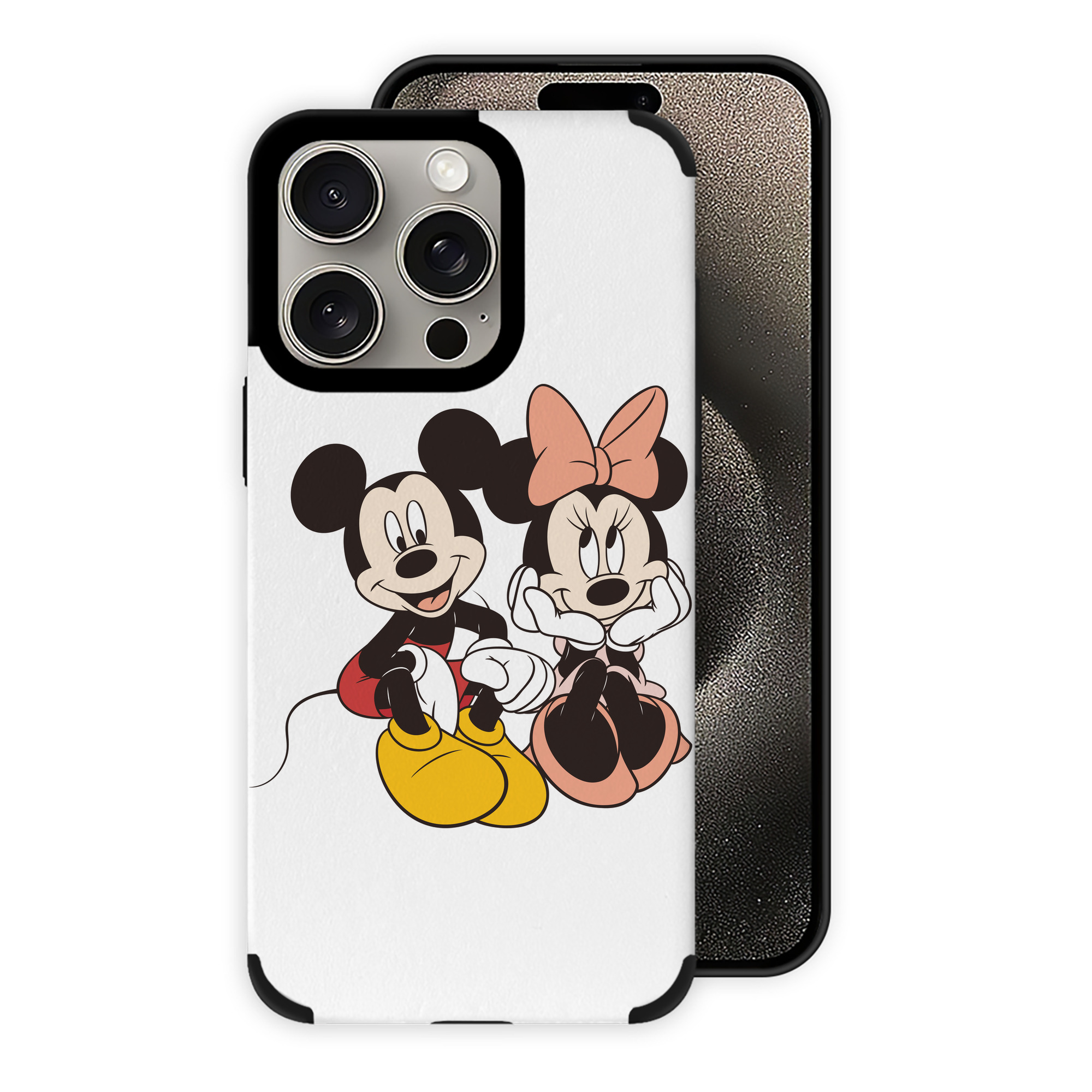 （画像用） ミッキーマウス Mickey Mouse 【iPhone15ProMax対応】 PUレザー スマホケース 耐衝撃＆黄変防止