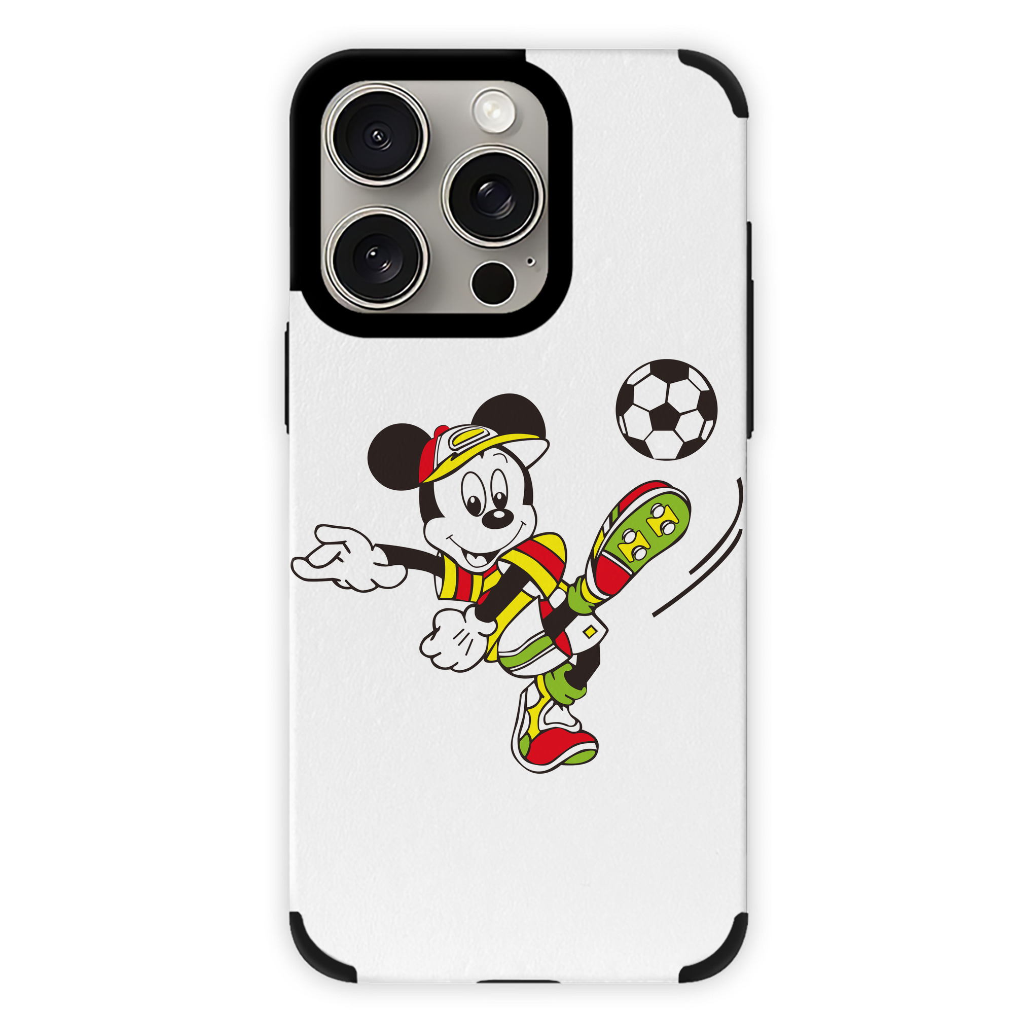 （画像用） ミッキーマウス Mickey Mouse 【iPhone15ProMax対応】 PUレザー スマホケース 耐衝撃＆黄変防止