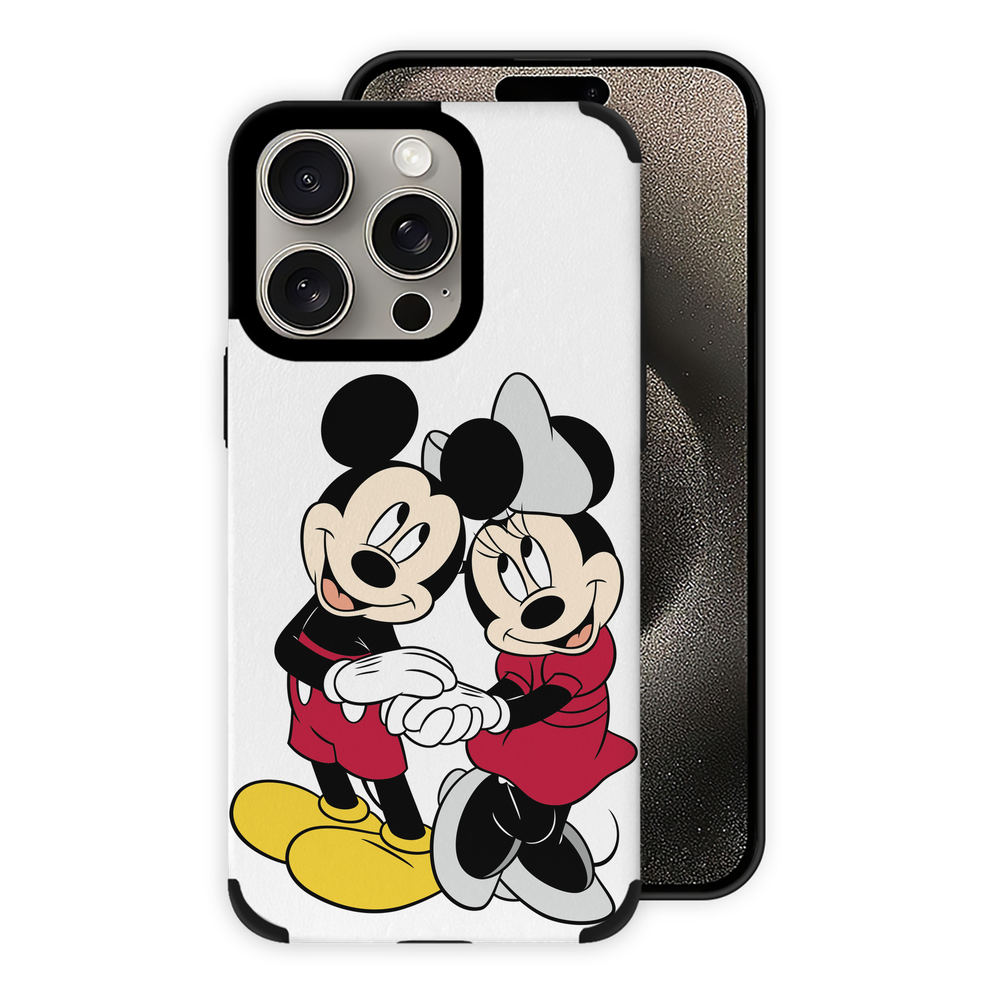 （画像用） ミッキーマウス Mickey Mouse 【iPhone15ProMax対応】 PUレザー スマホケース 耐衝撃＆黄変防止