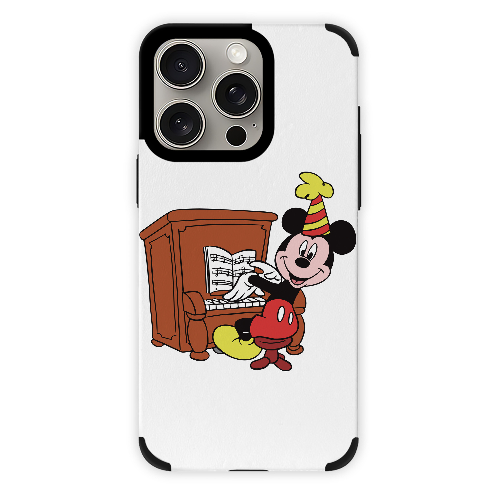 （画像用） ミッキーマウス Mickey Mouse 【iPhone15ProMax対応】 PUレザー スマホケース 耐衝撃＆黄変防止