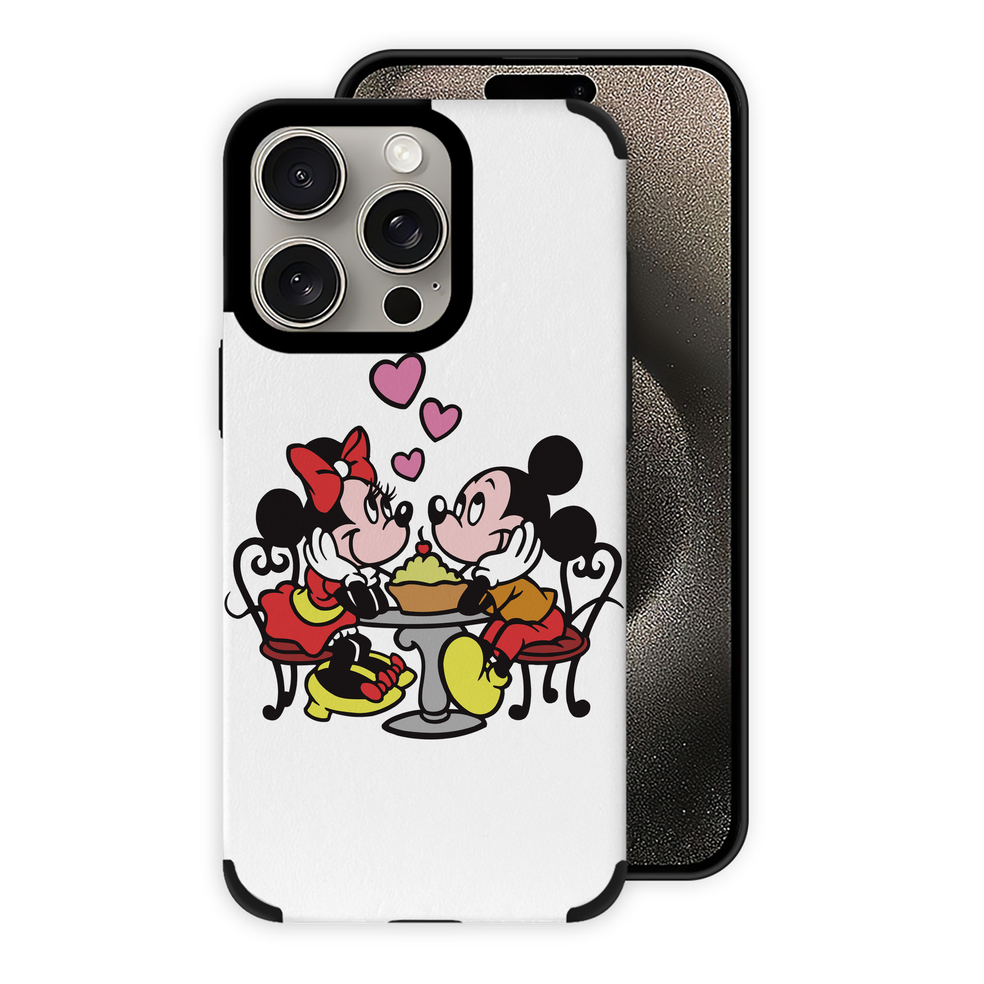 （画像用） ミッキーマウス Mickey Mouse 【iPhone15ProMax対応】 PUレザー スマホケース 耐衝撃＆黄変防止