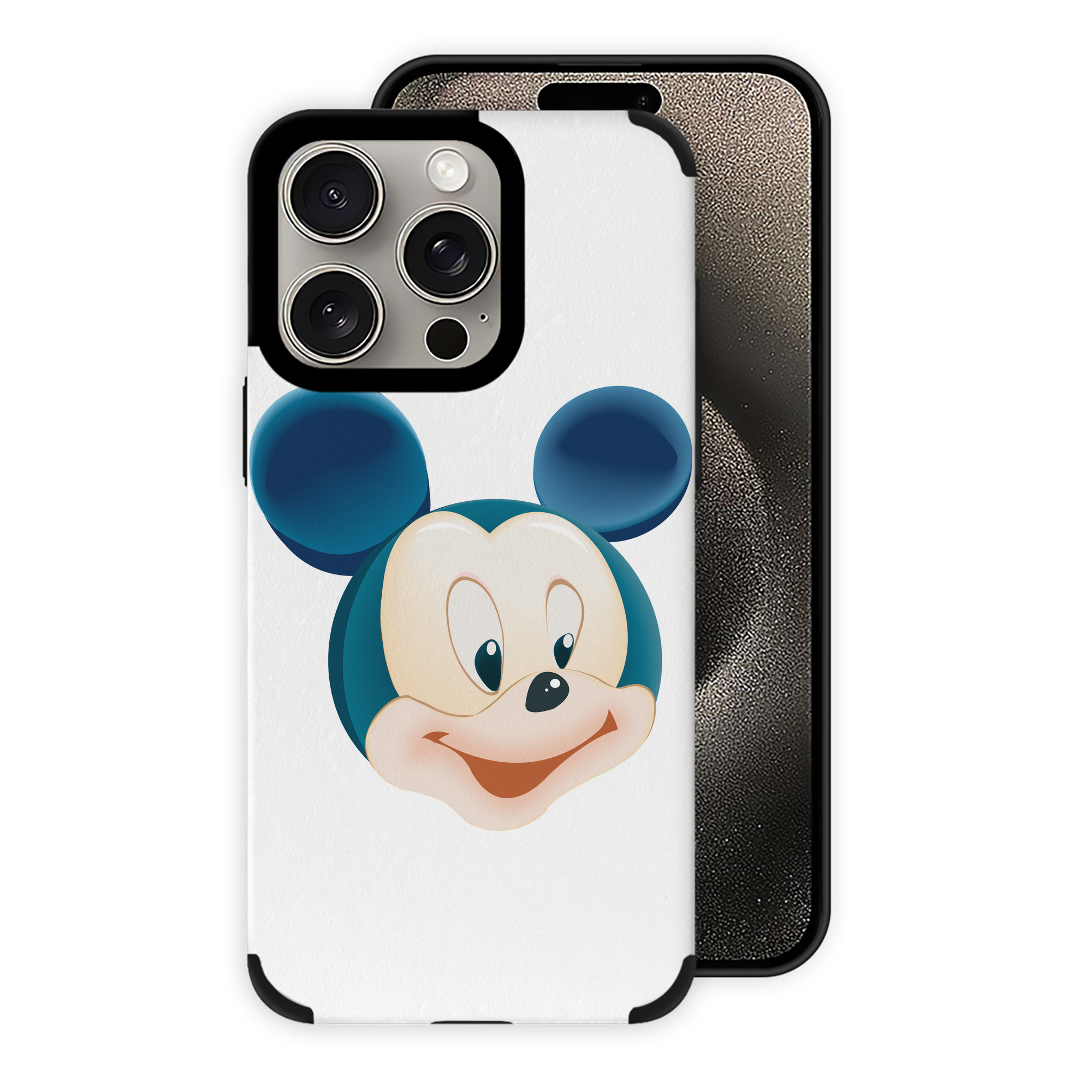 （画像用） ミッキーマウス Mickey Mouse 【iPhone15ProMax対応】 PUレザー スマホケース 耐衝撃＆黄変防止