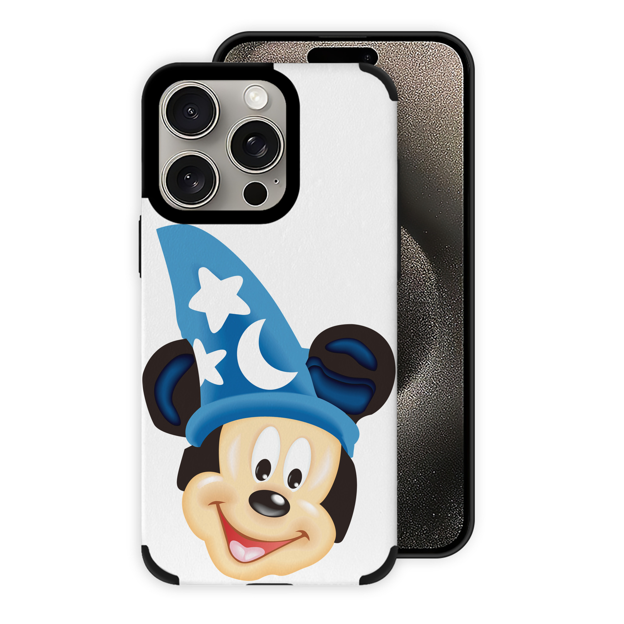 （画像用） ミッキーマウス Mickey Mouse 【iPhone15ProMax対応】 PUレザー スマホケース 耐衝撃＆黄変防止