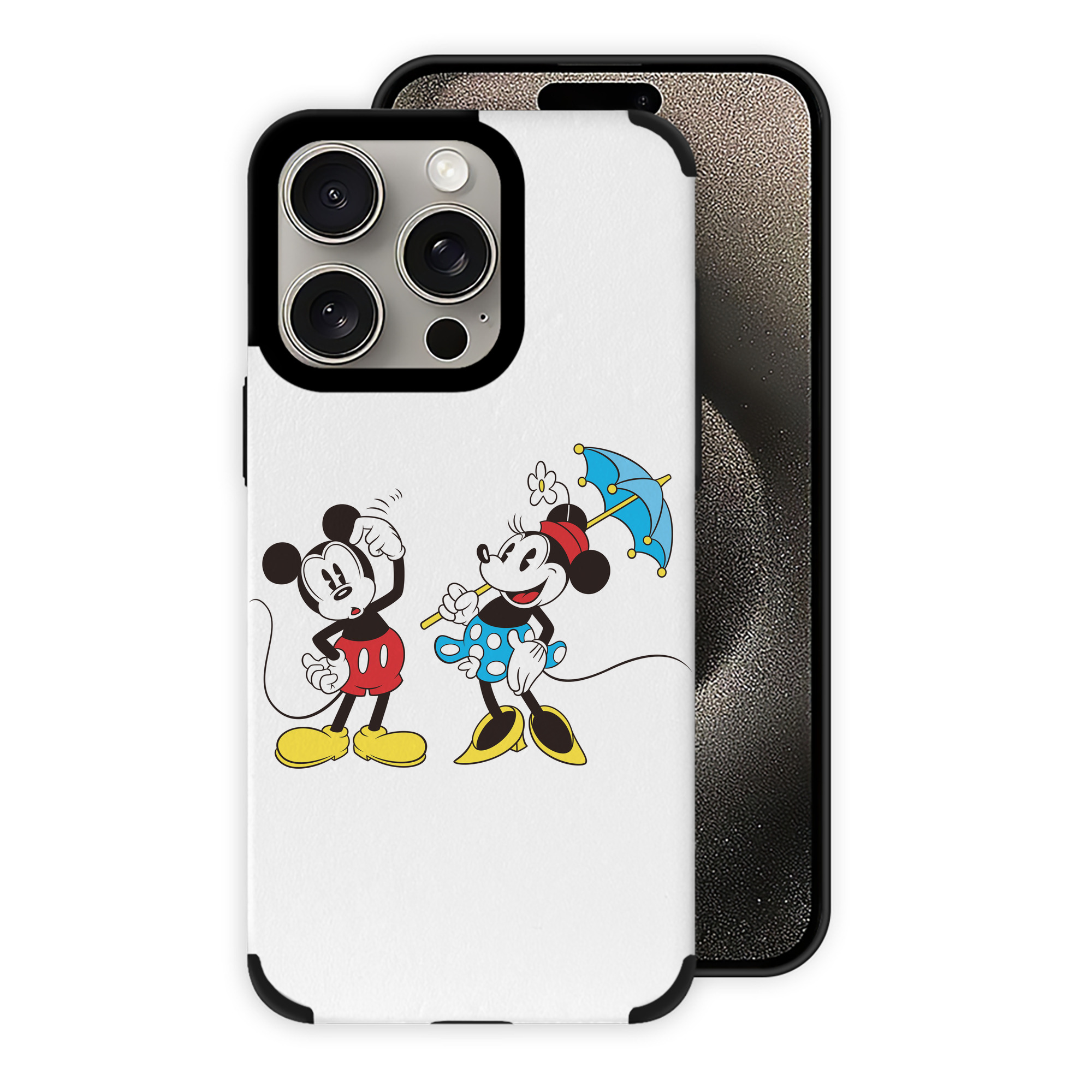 （画像用） ミッキーマウス Mickey Mouse 【iPhone15ProMax対応】 PUレザー スマホケース 耐衝撃＆黄変防止