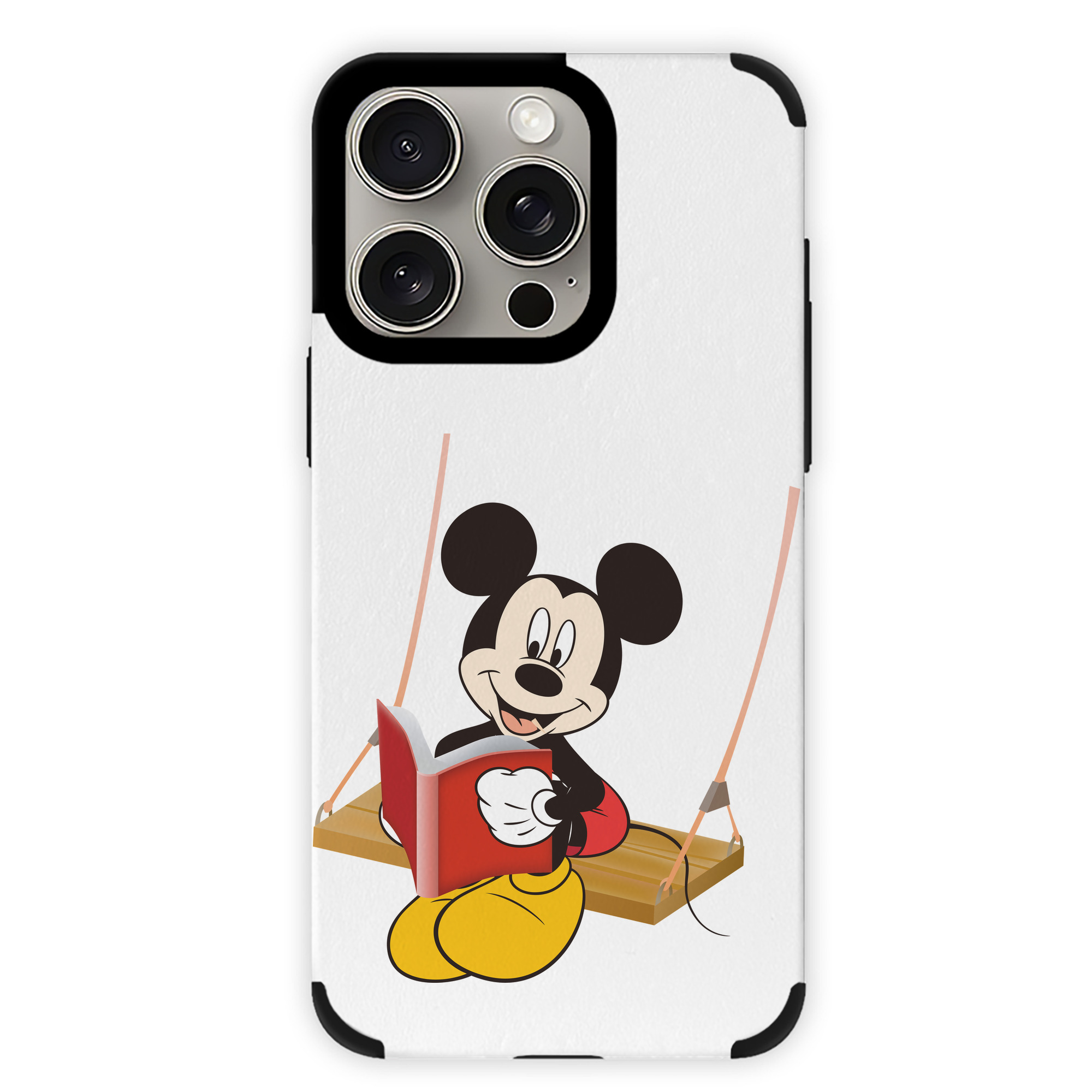 （画像用） ミッキーマウス Mickey Mouse 【iPhone15ProMax対応】 PUレザー スマホケース 耐衝撃＆黄変防止