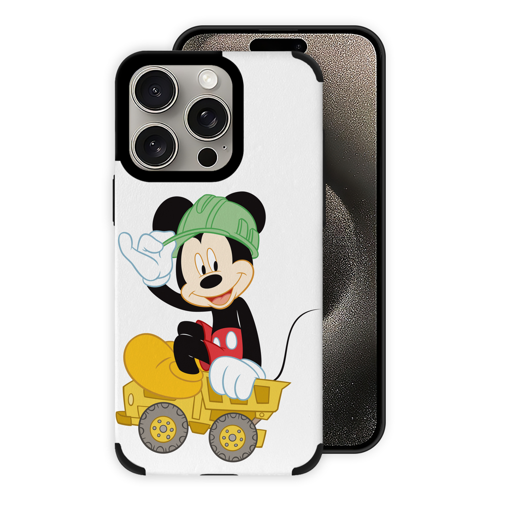 （画像用） ミッキーマウス Mickey Mouse 【iPhone15ProMax対応】 PUレザー スマホケース 耐衝撃＆黄変防止