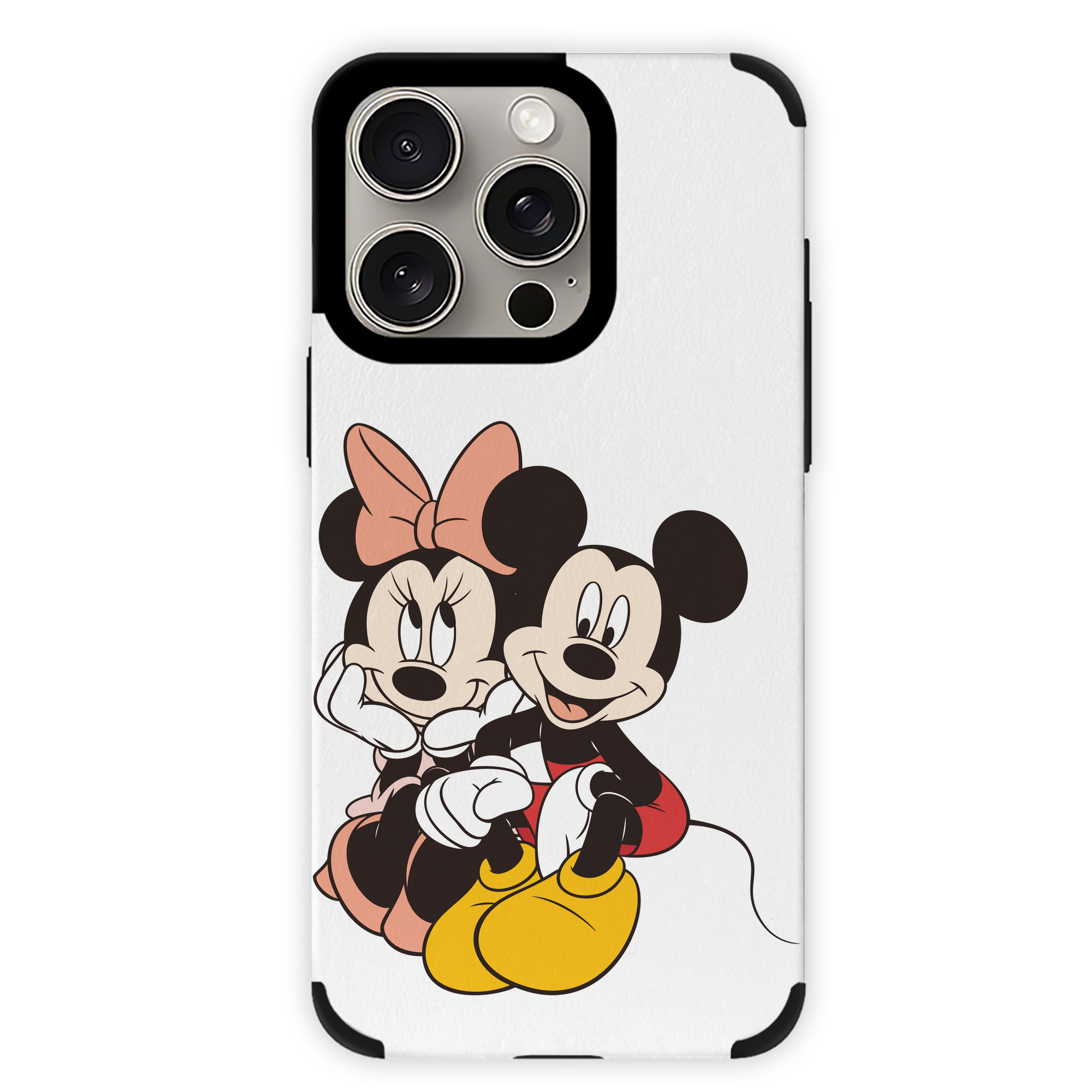 （画像用） ミッキーマウス Mickey Mouse 【iPhone15ProMax対応】 PUレザー スマホケース 耐衝撃＆黄変防止