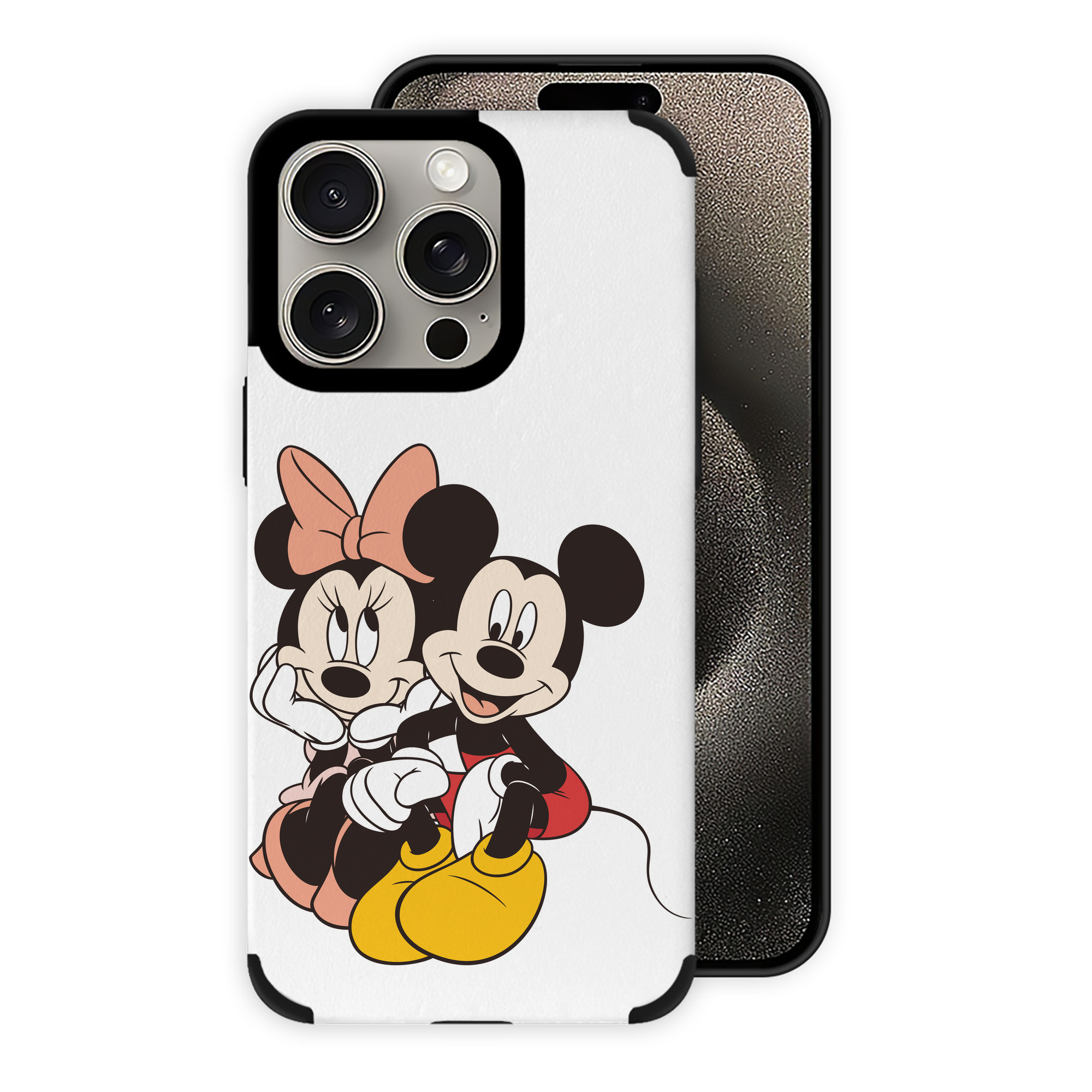 （画像用） ミッキーマウス Mickey Mouse 【iPhone15ProMax対応】 PUレザー スマホケース 耐衝撃＆黄変防止