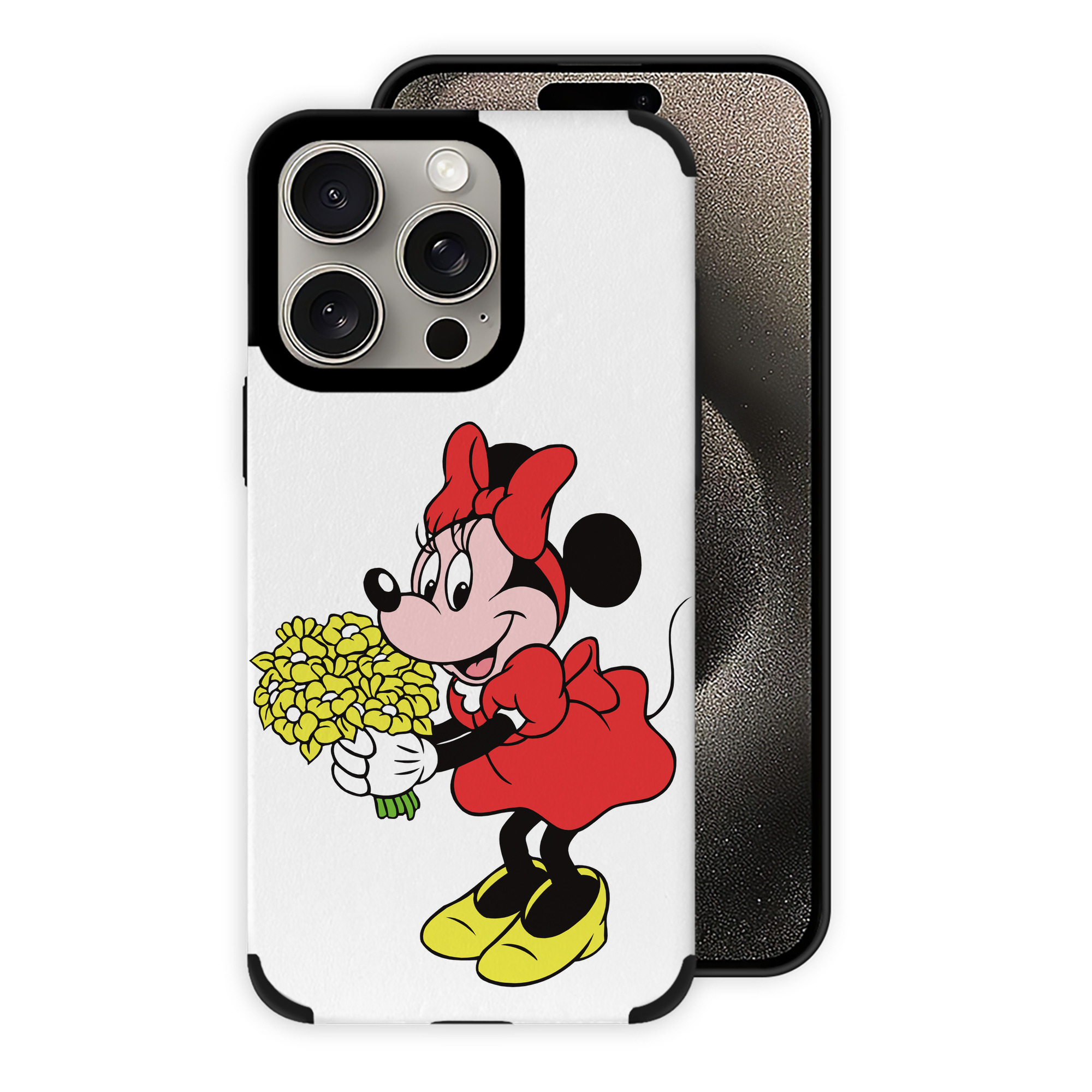 （画像用） ミッキーマウス Mickey Mouse 【iPhone15ProMax対応】 PUレザー スマホケース 耐衝撃＆黄変防止