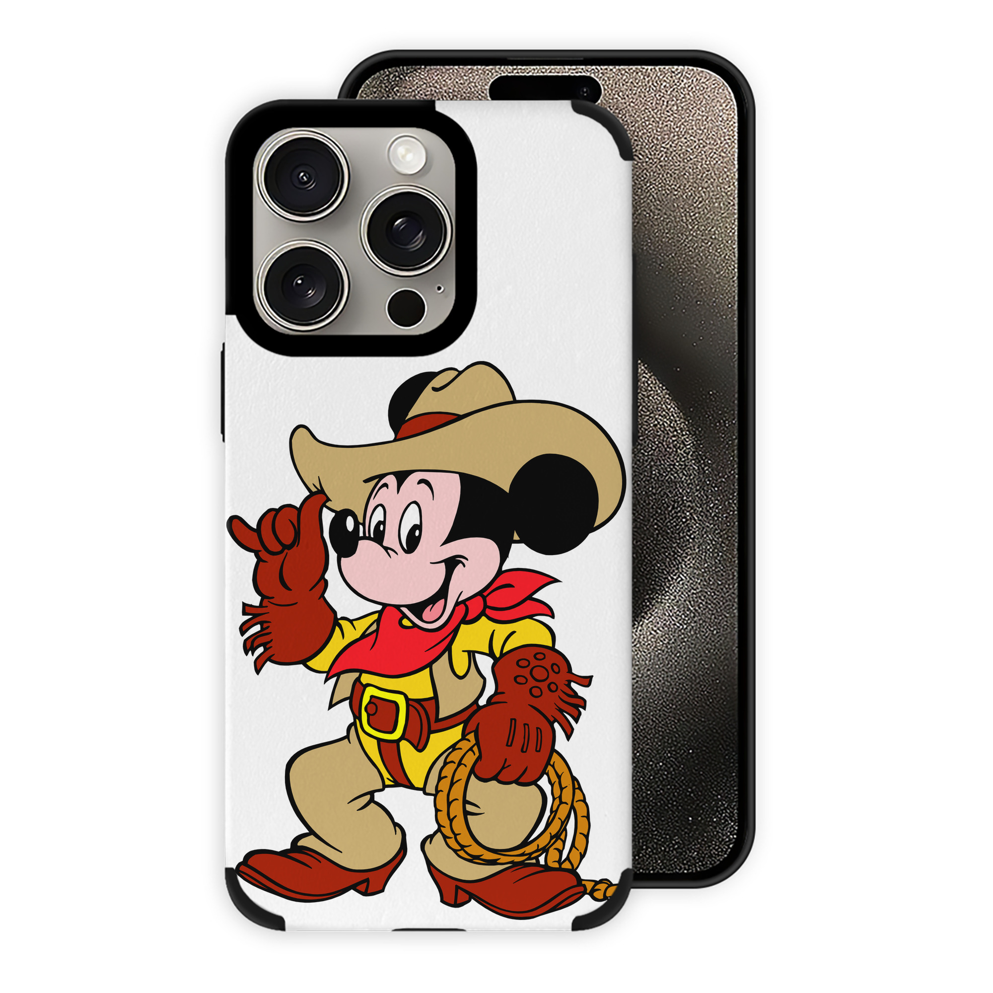 （画像用） ミッキーマウス Mickey Mouse 【iPhone15ProMax対応】 PUレザー スマホケース 耐衝撃＆黄変防止