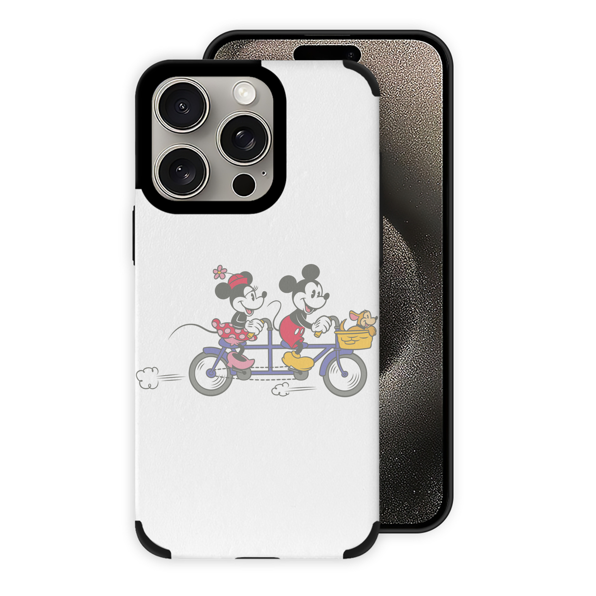 （画像用） ミッキーマウス Mickey Mouse 【iPhone15ProMax対応】 PUレザー スマホケース 耐衝撃＆黄変防止
