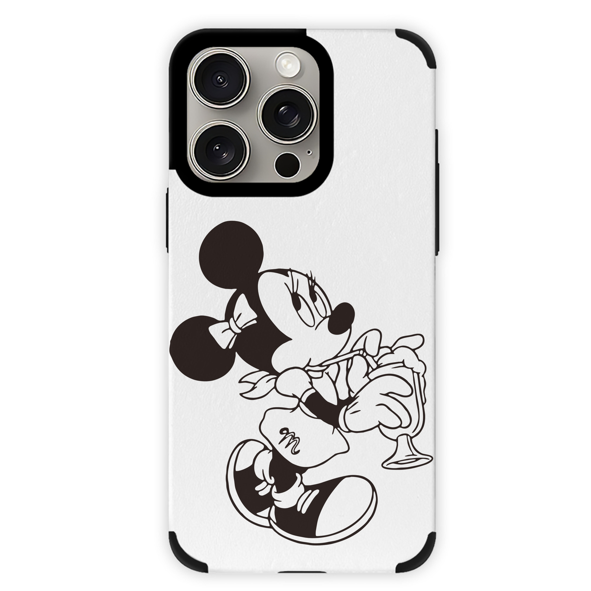 （画像用） ミッキーマウス Mickey Mouse 【iPhone15ProMax対応】 PUレザー スマホケース 耐衝撃＆黄変防止