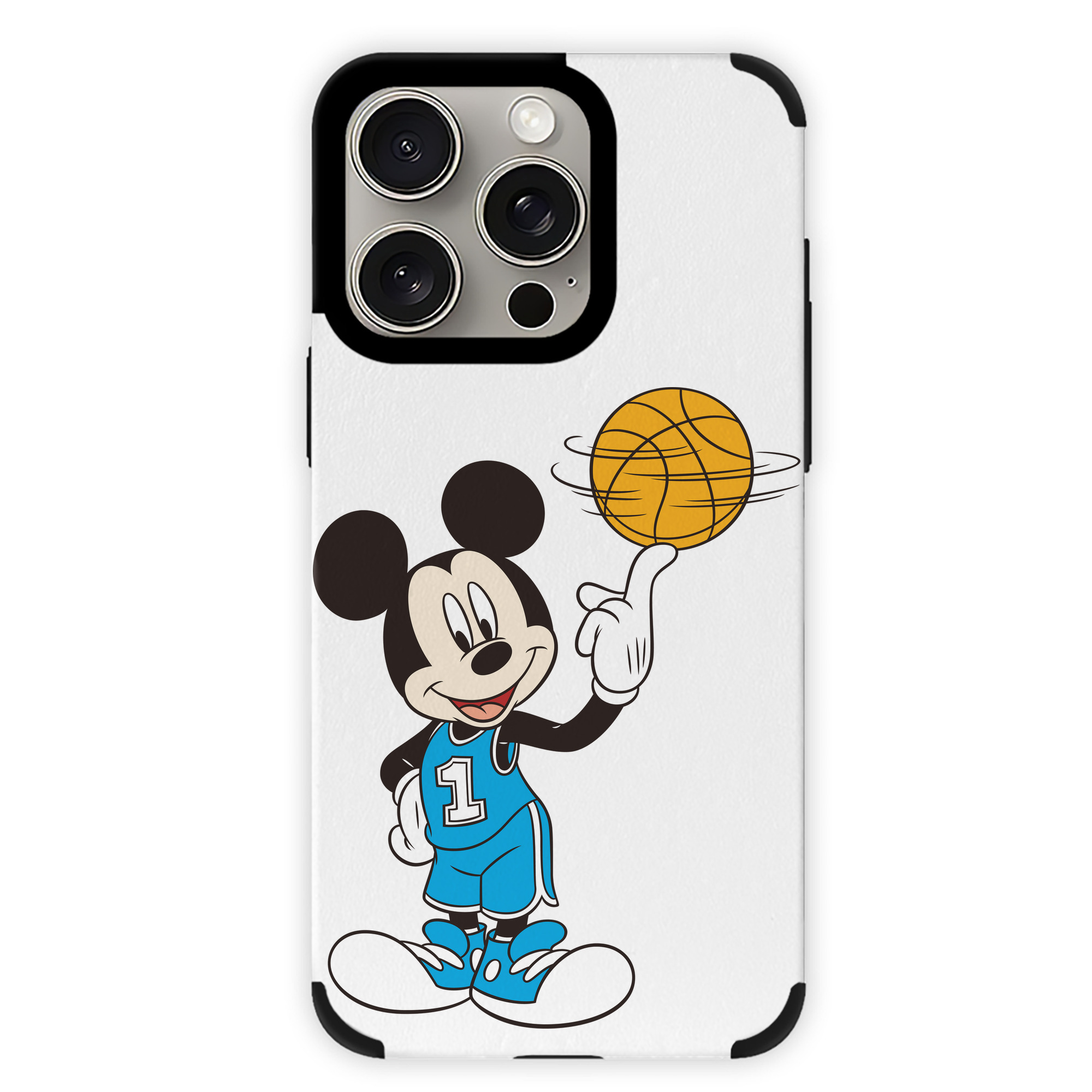 （画像用） ミッキーマウス Mickey Mouse 【iPhone15ProMax対応】 PUレザー スマホケース 耐衝撃＆黄変防止