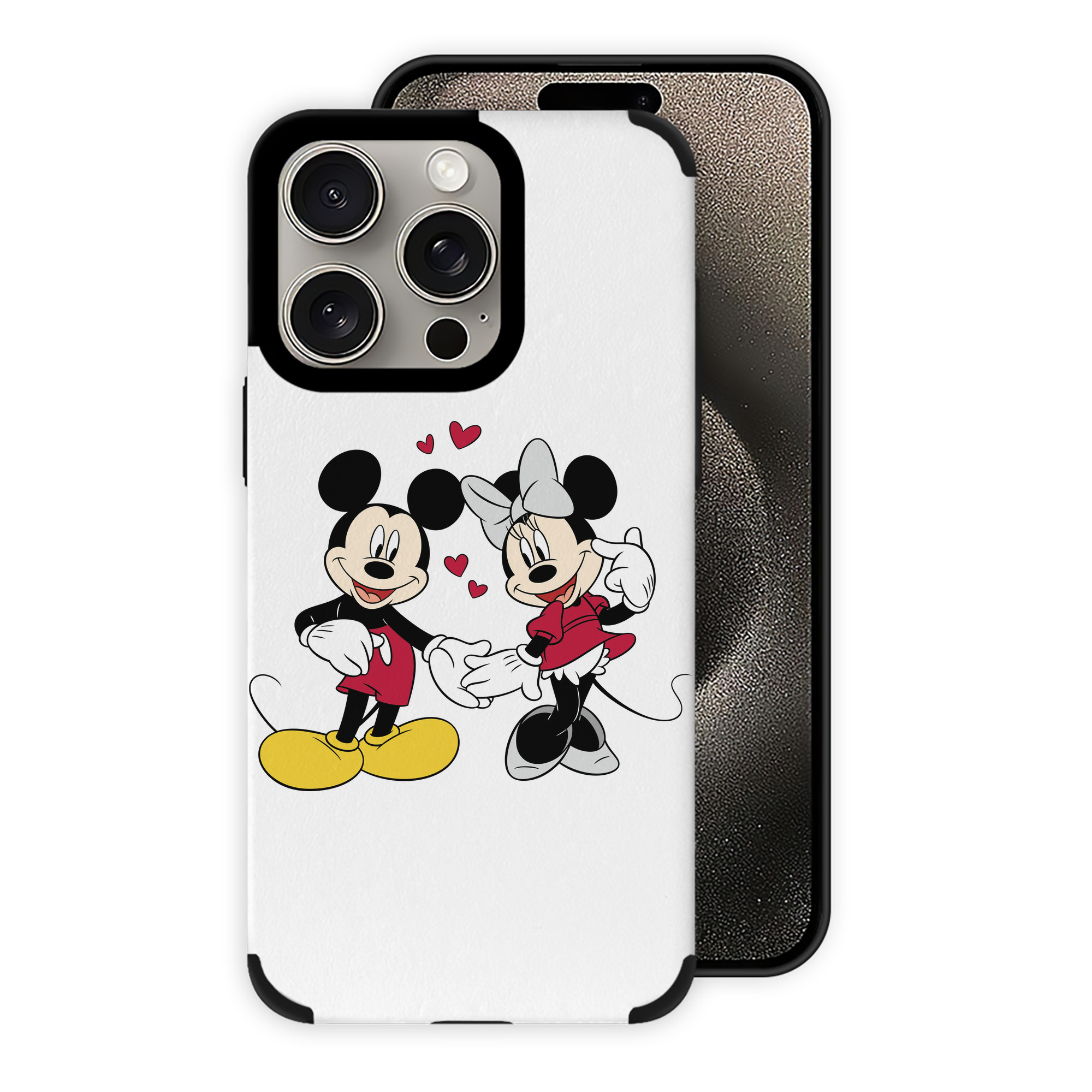 （画像用） ミッキーマウス Mickey Mouse 【iPhone15ProMax対応】 PUレザー スマホケース 耐衝撃＆黄変防止