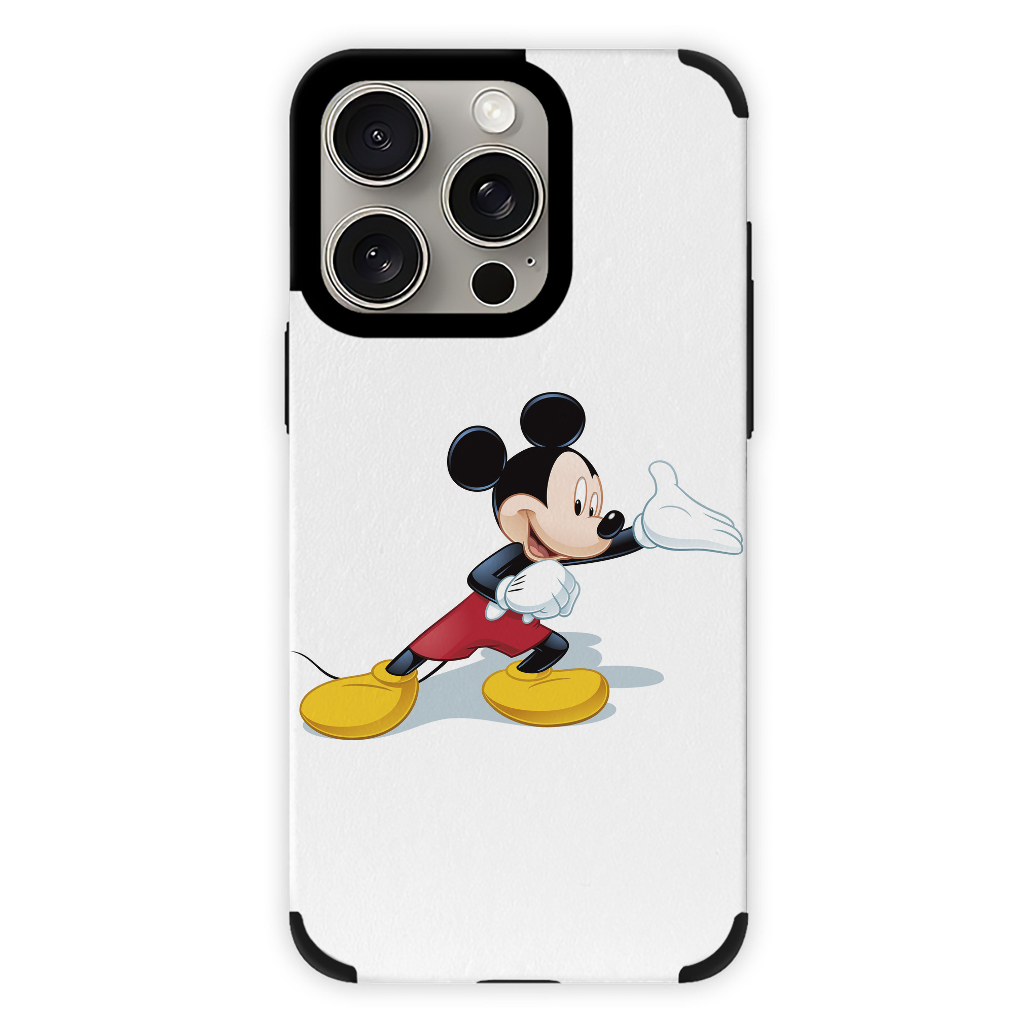 （画像用） ミッキーマウス Mickey Mouse 【iPhone15ProMax対応】 PUレザー スマホケース 耐衝撃＆黄変防止
