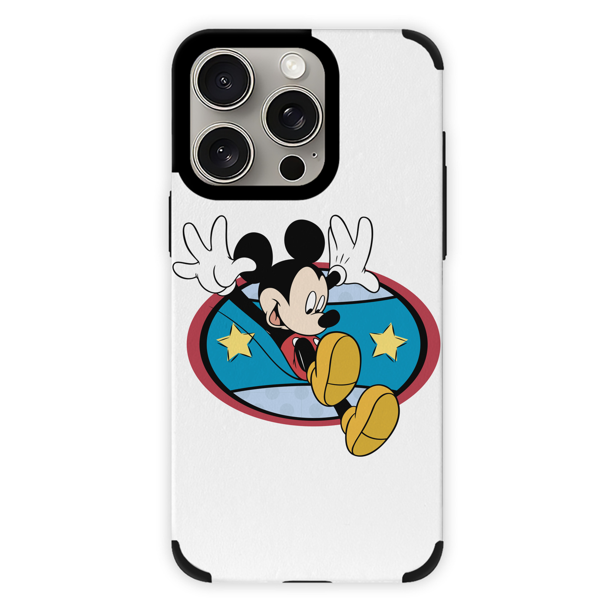 （画像用） ミッキーマウス Mickey Mouse 【iPhone15ProMax対応】 PUレザー スマホケース 耐衝撃＆黄変防止