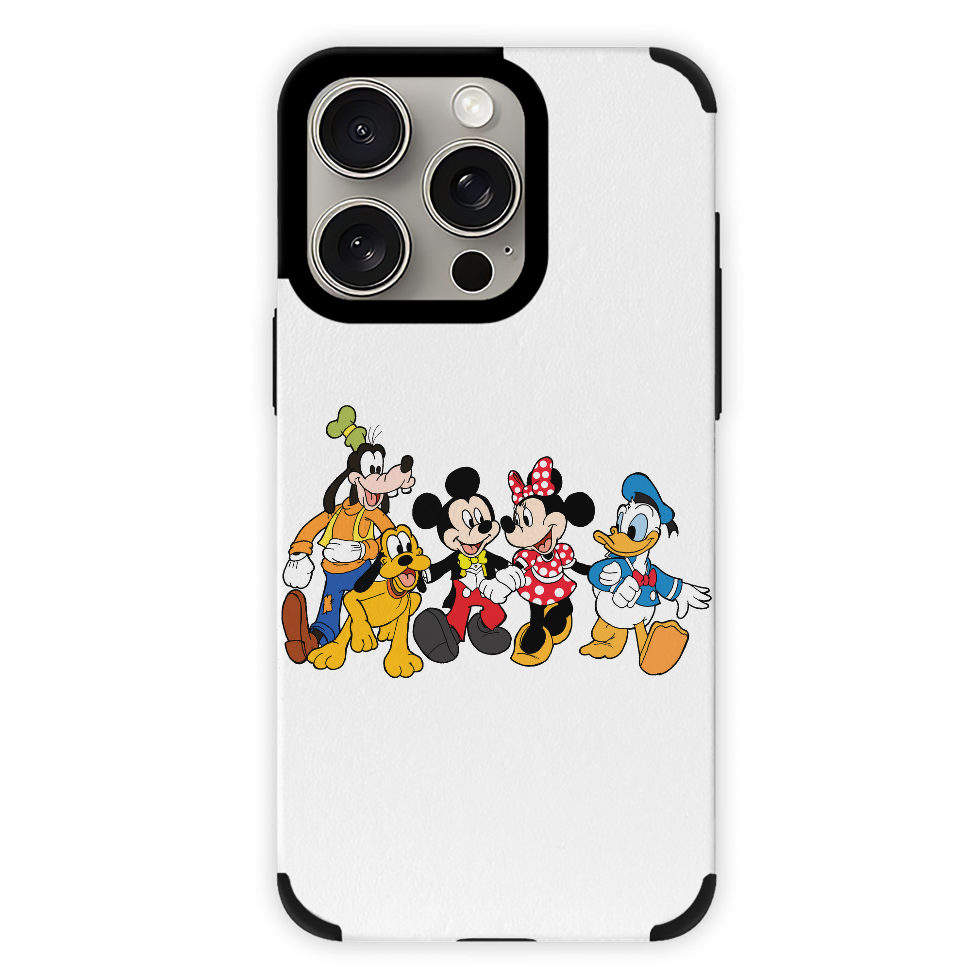 （画像用） ミッキーマウス Mickey Mouse 【iPhone15ProMax対応】 PUレザー スマホケース 耐衝撃＆黄変防止
