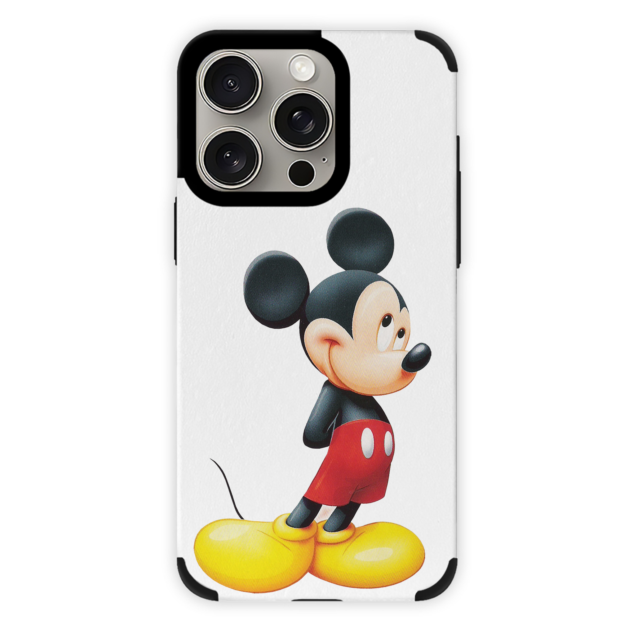 （画像用） ミッキーマウス Mickey Mouse 【iPhone15ProMax対応】 PUレザー スマホケース 耐衝撃＆黄変防止
