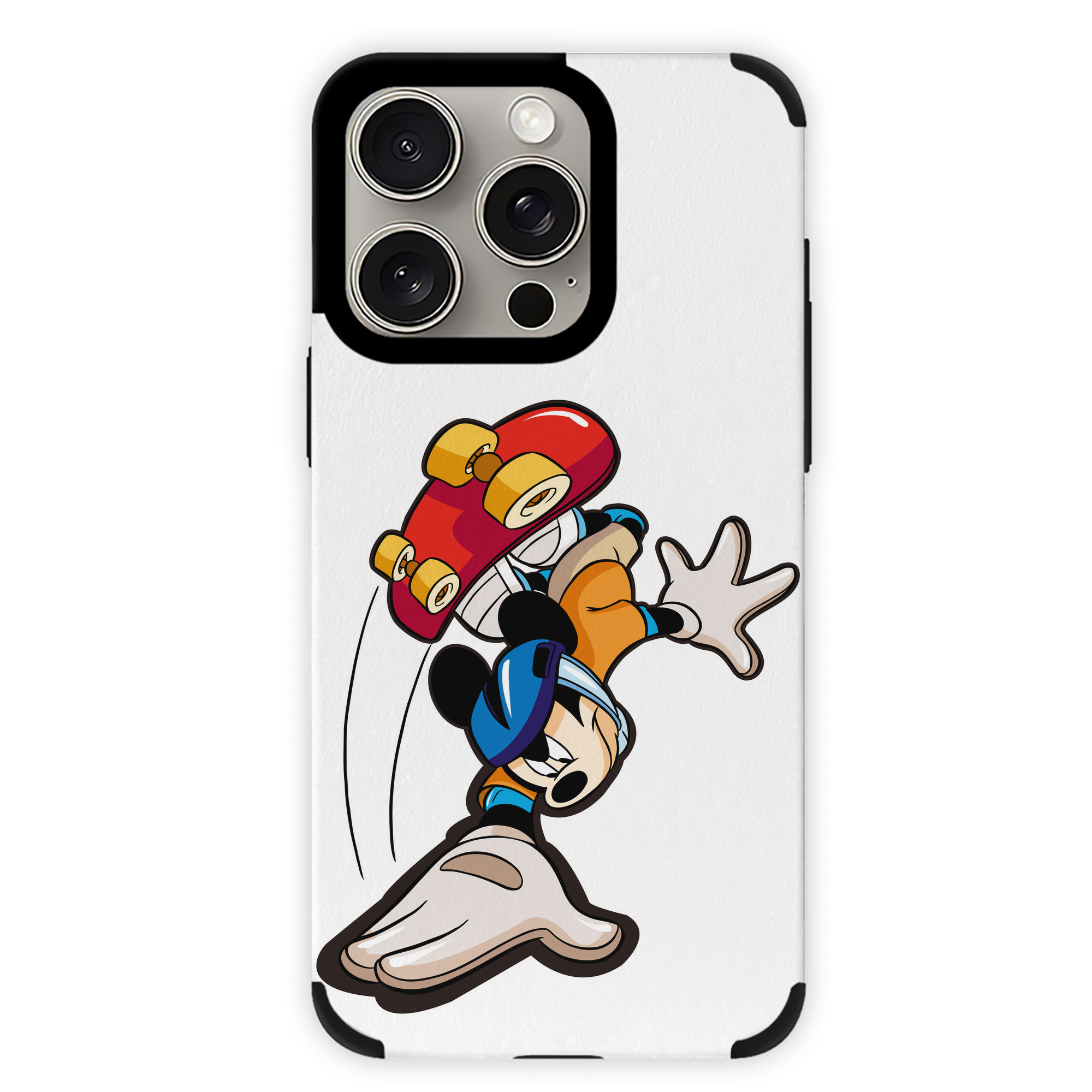 （画像用） ミッキーマウス Mickey Mouse 【iPhone15ProMax対応】 PUレザー スマホケース 耐衝撃＆黄変防止