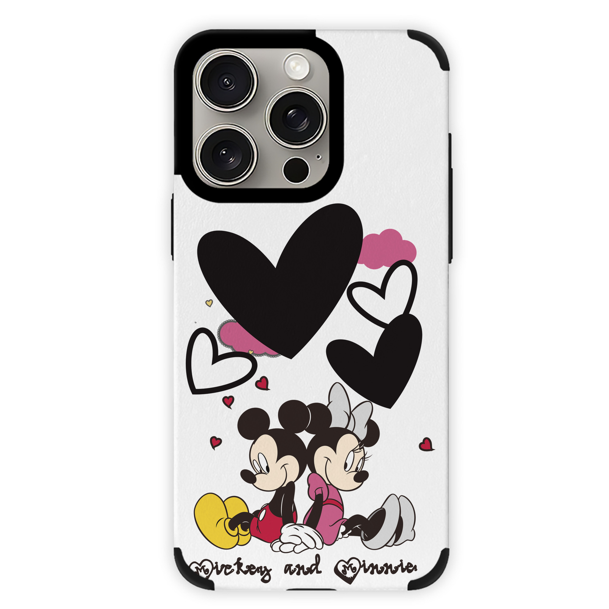 （画像用） ミッキーマウス Mickey Mouse 【iPhone15ProMax対応】 PUレザー スマホケース 耐衝撃＆黄変防止