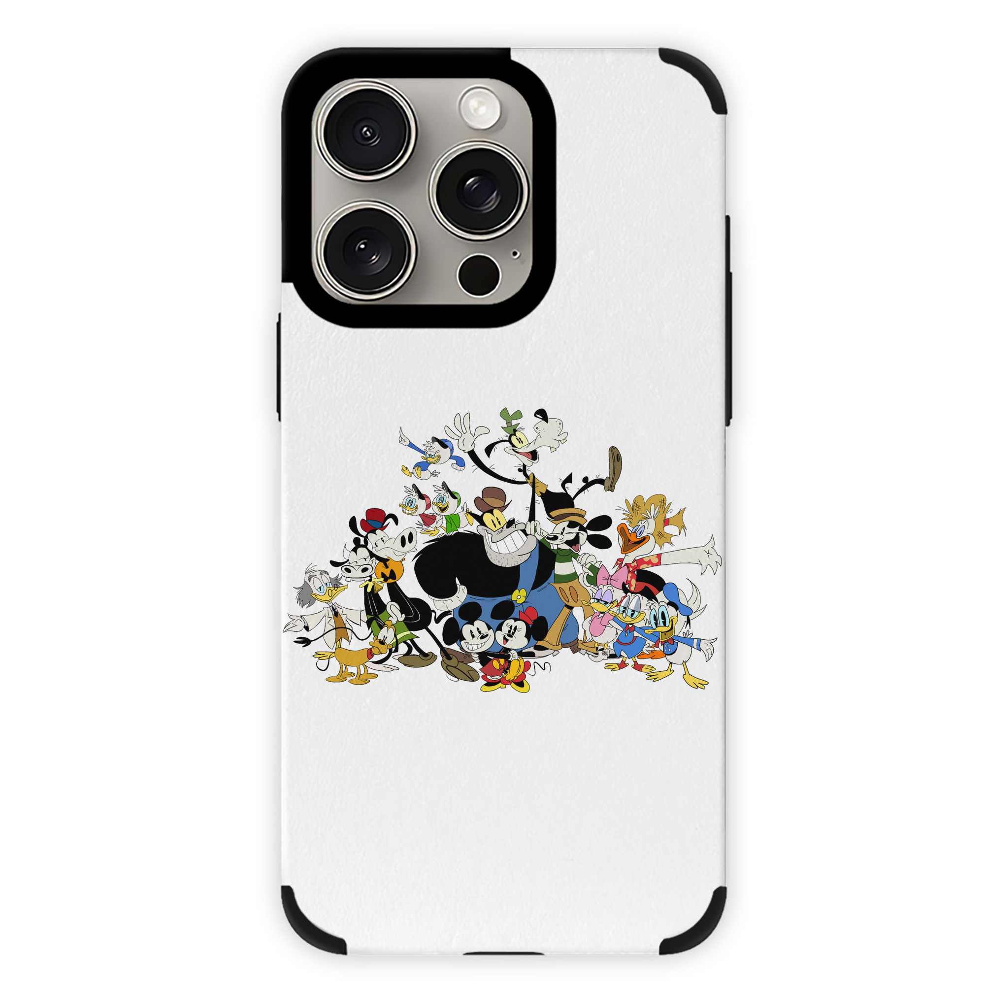 （画像用） ミッキーマウス Mickey Mouse 【iPhone15ProMax対応】 PUレザー スマホケース 耐衝撃＆黄変防止