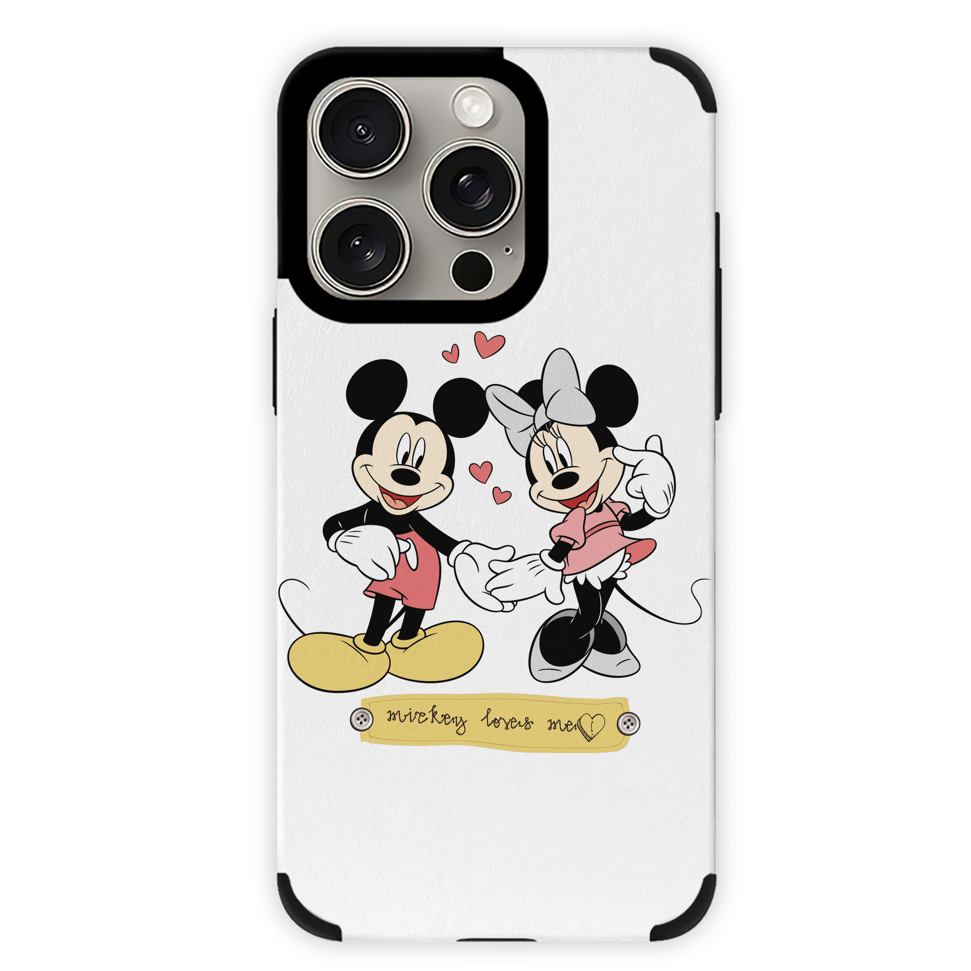 （画像用） ミッキーマウス Mickey Mouse 【iPhone15ProMax対応】 PUレザー スマホケース 耐衝撃＆黄変防止