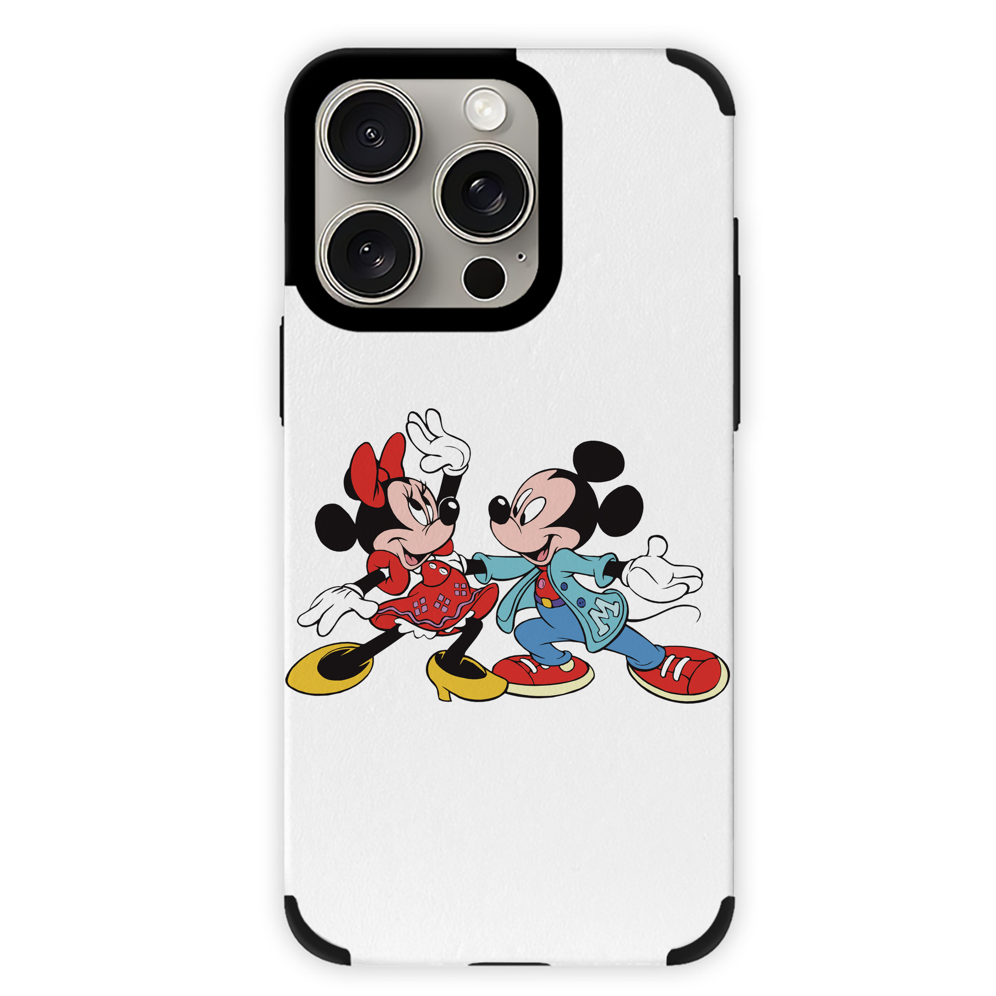 （画像用） ミッキーマウス Mickey Mouse 【iPhone15ProMax対応】 PUレザー スマホケース 耐衝撃＆黄変防止