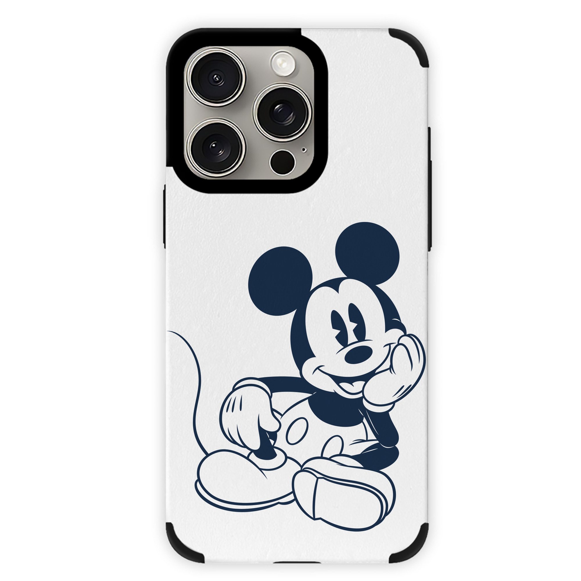 （画像用） ミッキーマウス Mickey Mouse 【iPhone15ProMax対応】 PUレザー スマホケース 耐衝撃＆黄変防止