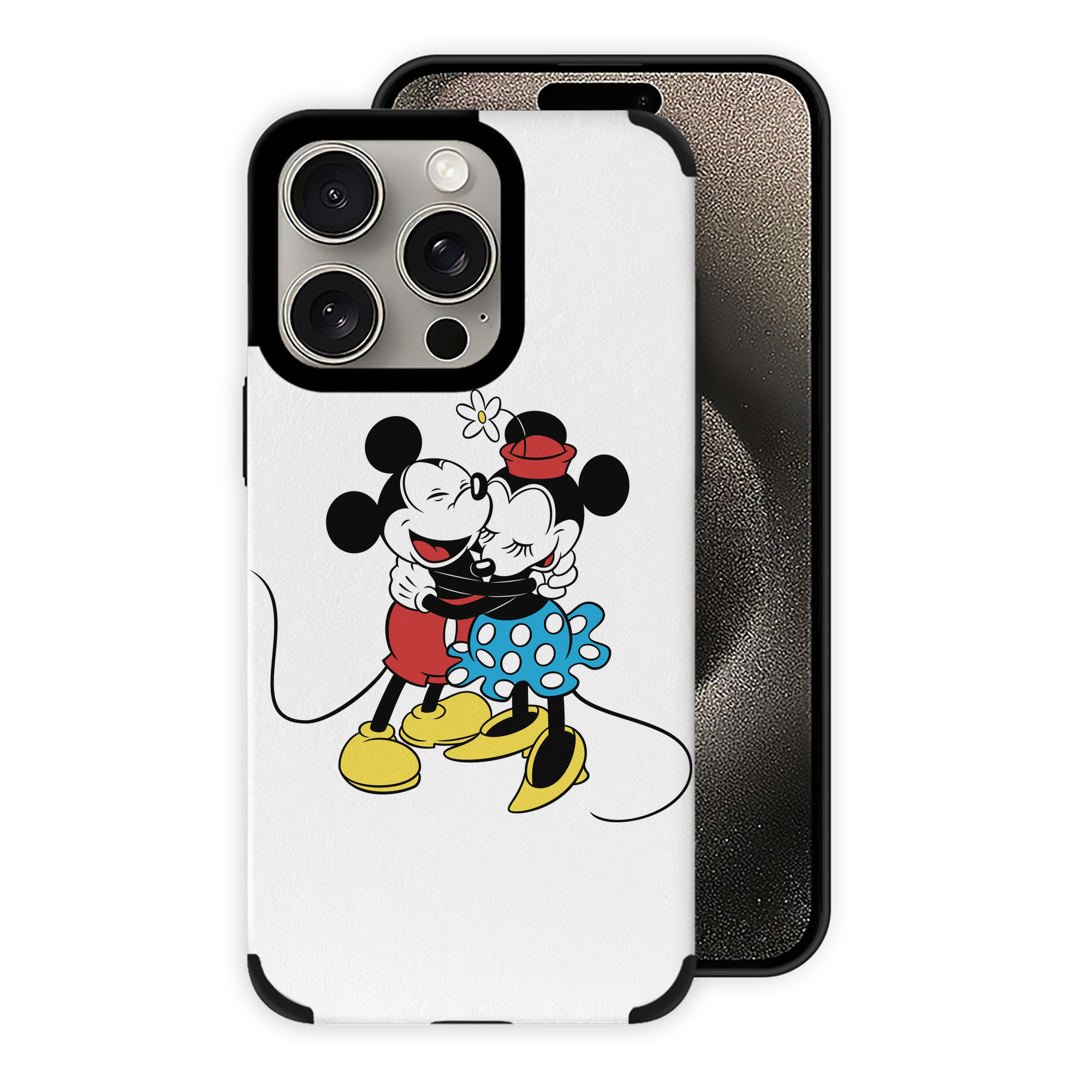 （画像用） ミッキーマウス Mickey Mouse 【iPhone15ProMax対応】 PUレザー スマホケース 耐衝撃＆黄変防止