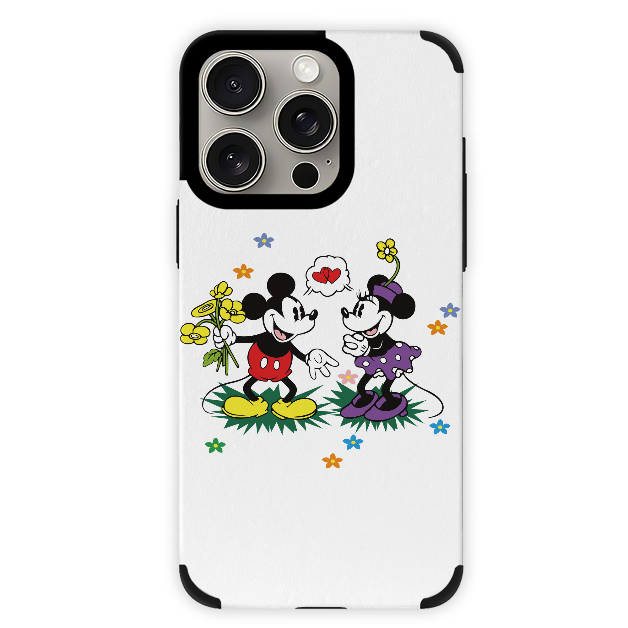 （画像用） ミッキーマウス Mickey Mouse 【iPhone15ProMax対応】 PUレザー スマホケース 耐衝撃＆黄変防止