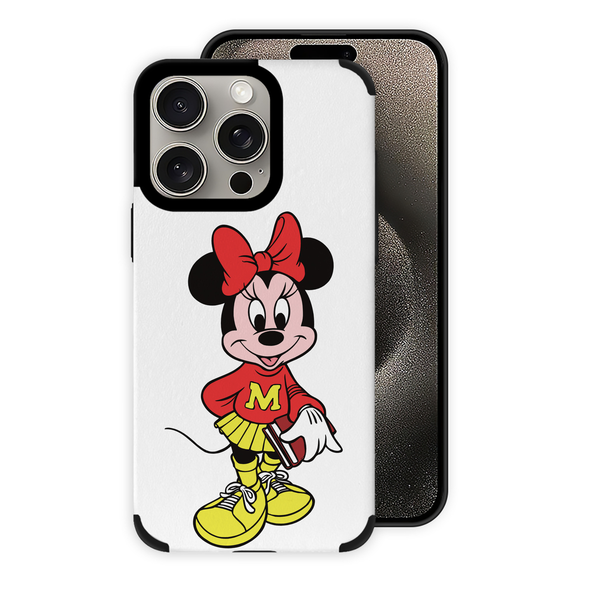 （画像用） ミッキーマウス Mickey Mouse 【iPhone15ProMax対応】 PUレザー スマホケース 耐衝撃＆黄変防止