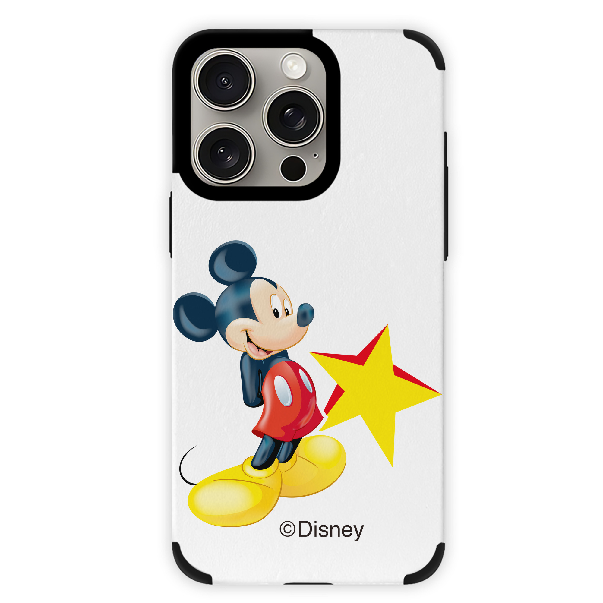 （画像用） ミッキーマウス Mickey Mouse 【iPhone15ProMax対応】 PUレザー スマホケース 耐衝撃＆黄変防止