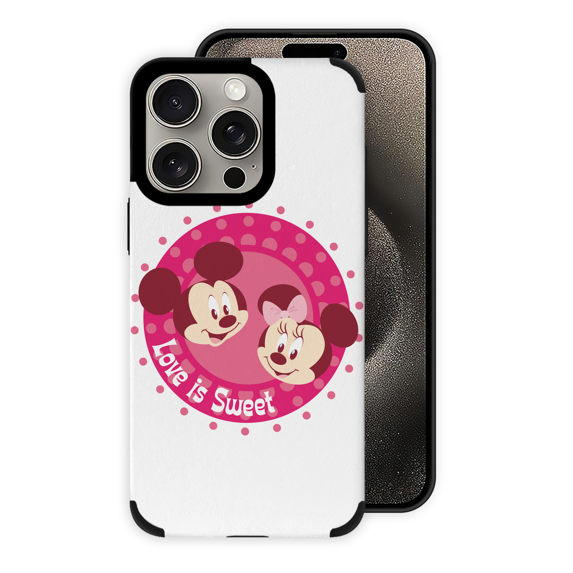 （画像用） ミッキーマウス Mickey Mouse 【iPhone15ProMax対応】 PUレザー スマホケース 耐衝撃＆黄変防止