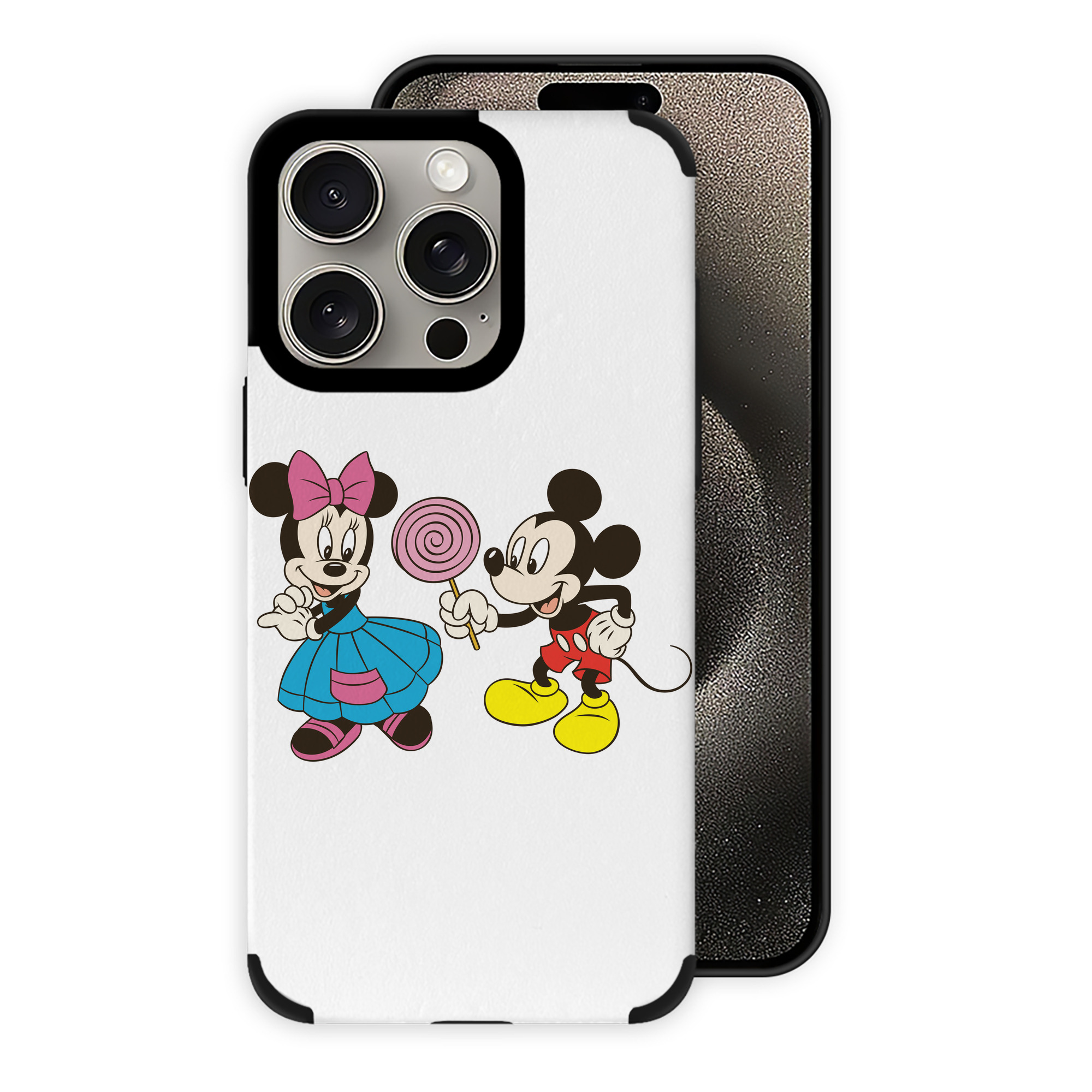 （画像用） ミッキーマウス Mickey Mouse 【iPhone15ProMax対応】 PUレザー スマホケース 耐衝撃＆黄変防止